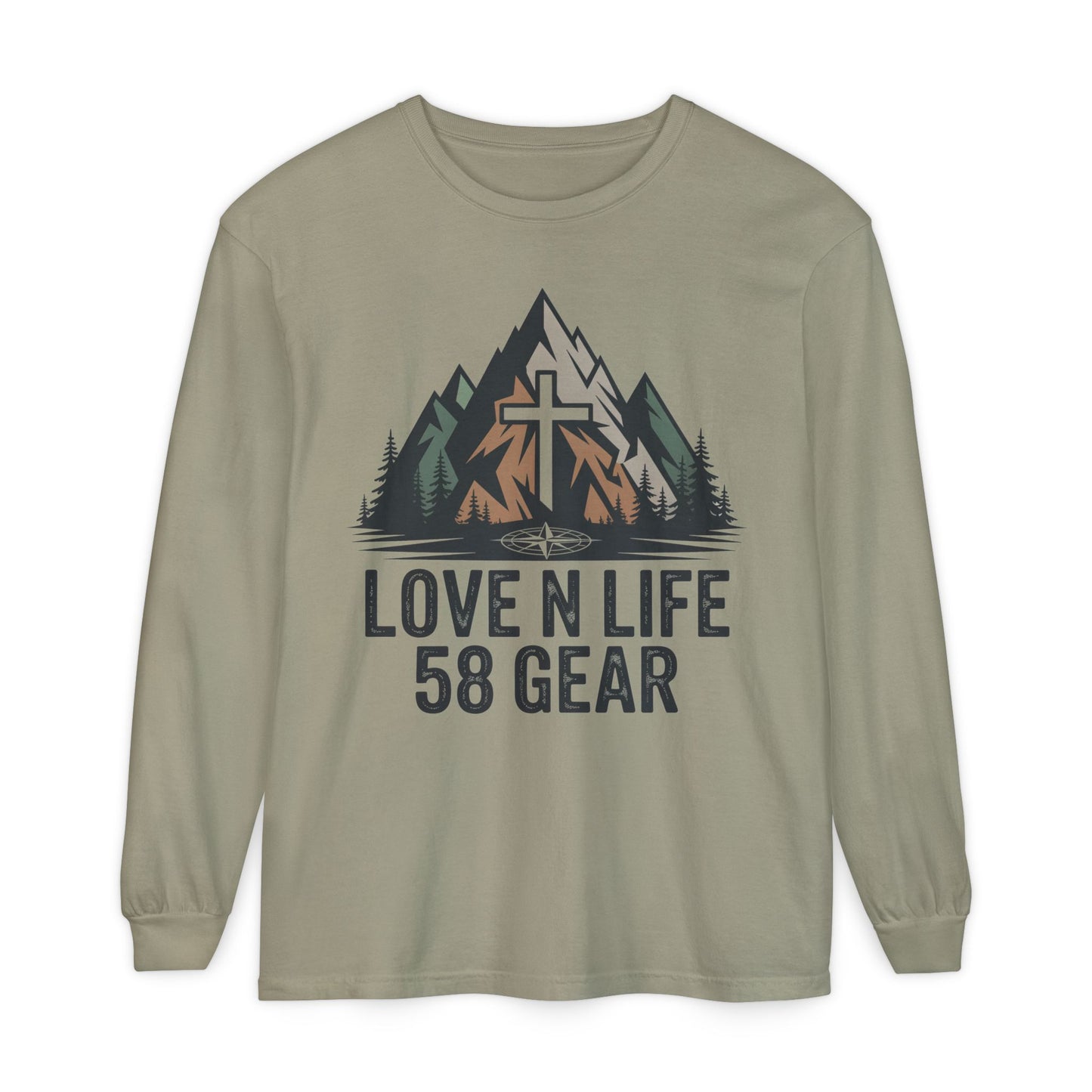Christian Mountain Long Sleeve Tee — "Love N Life" 58 Gear