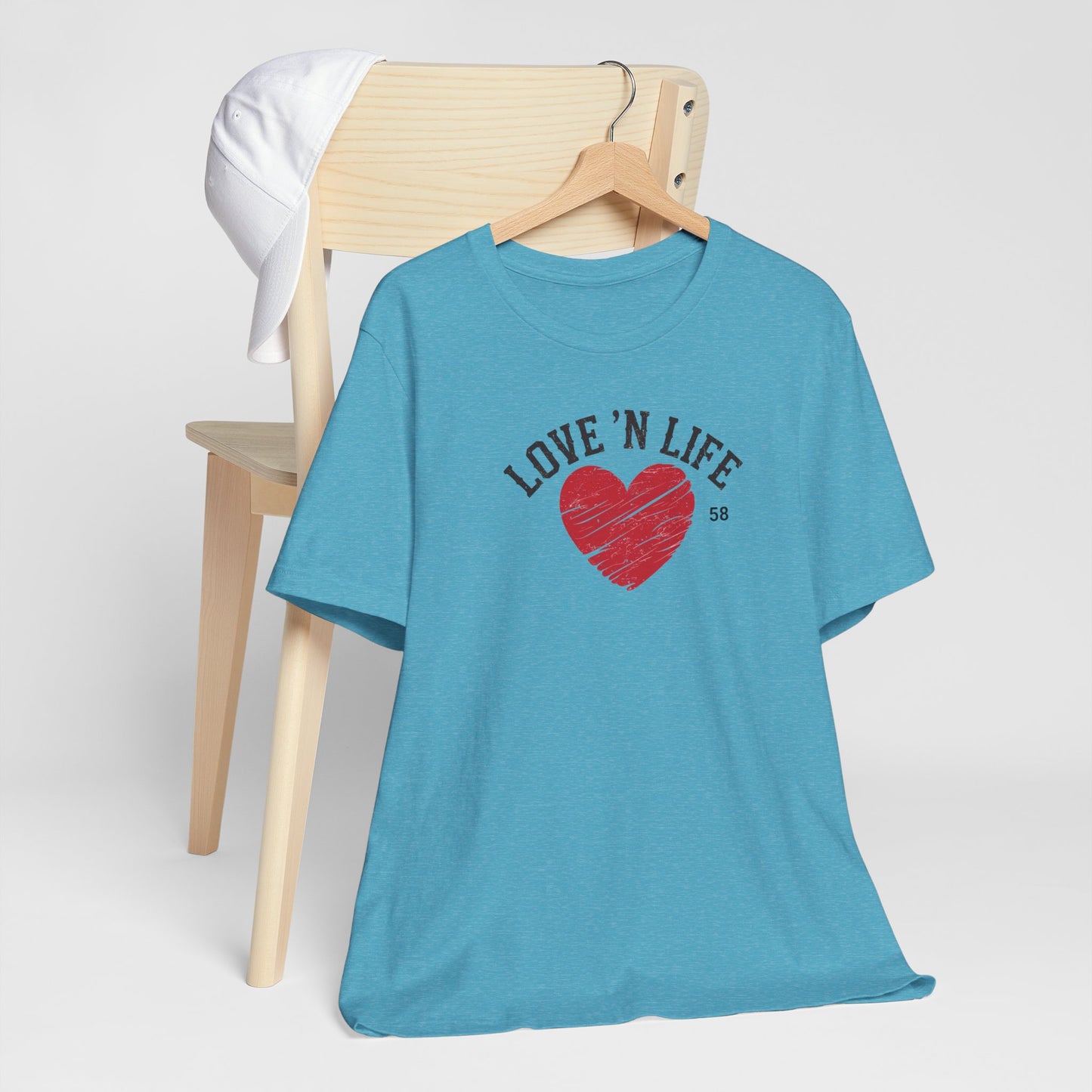 Love 'N Life Distressed Heart Tee - Bella Canvas 3001