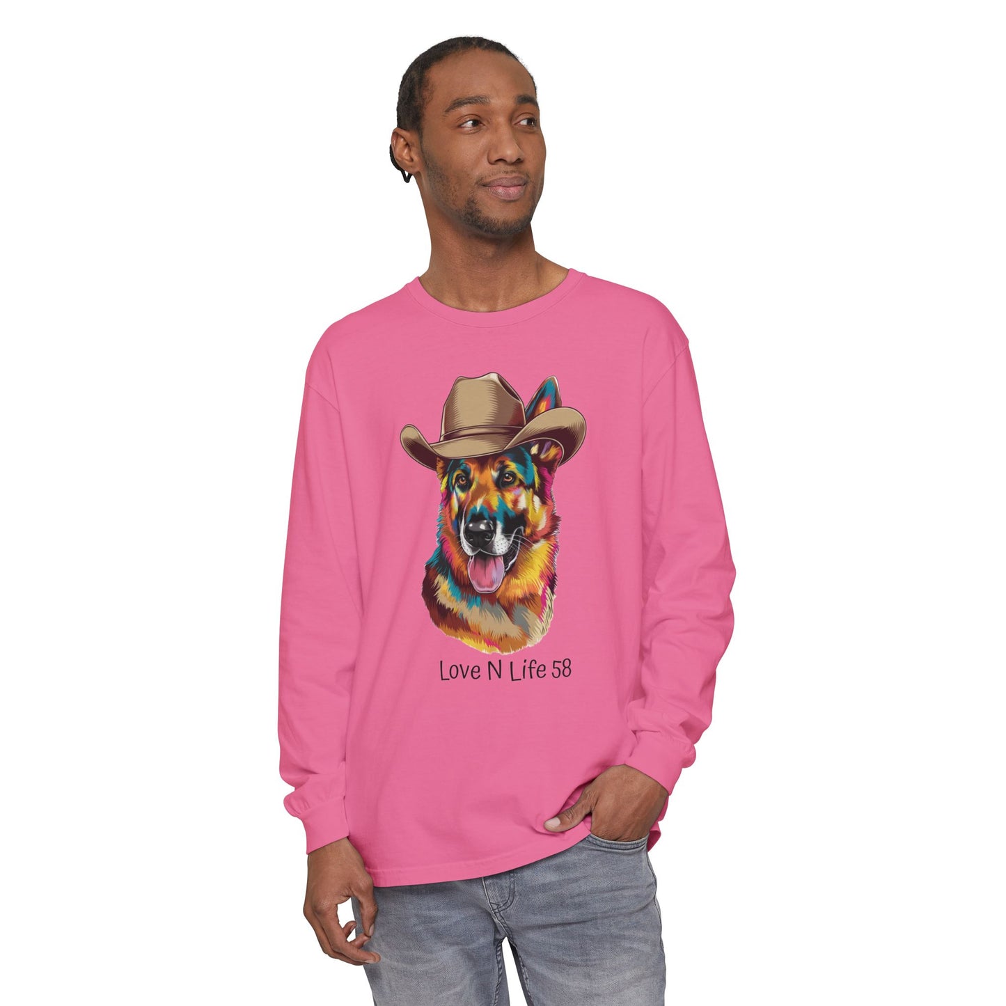 German Shepard Tee- Comfort Colors Long Sleeve