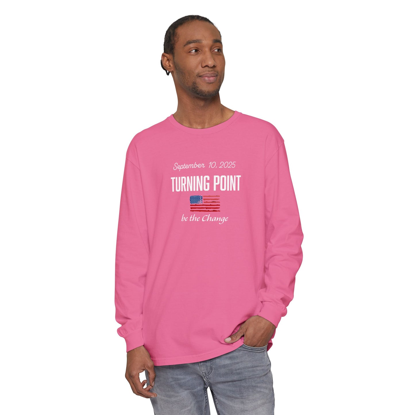 Turning Point Be the Change Long Sleeve Tee - Comfort Colors