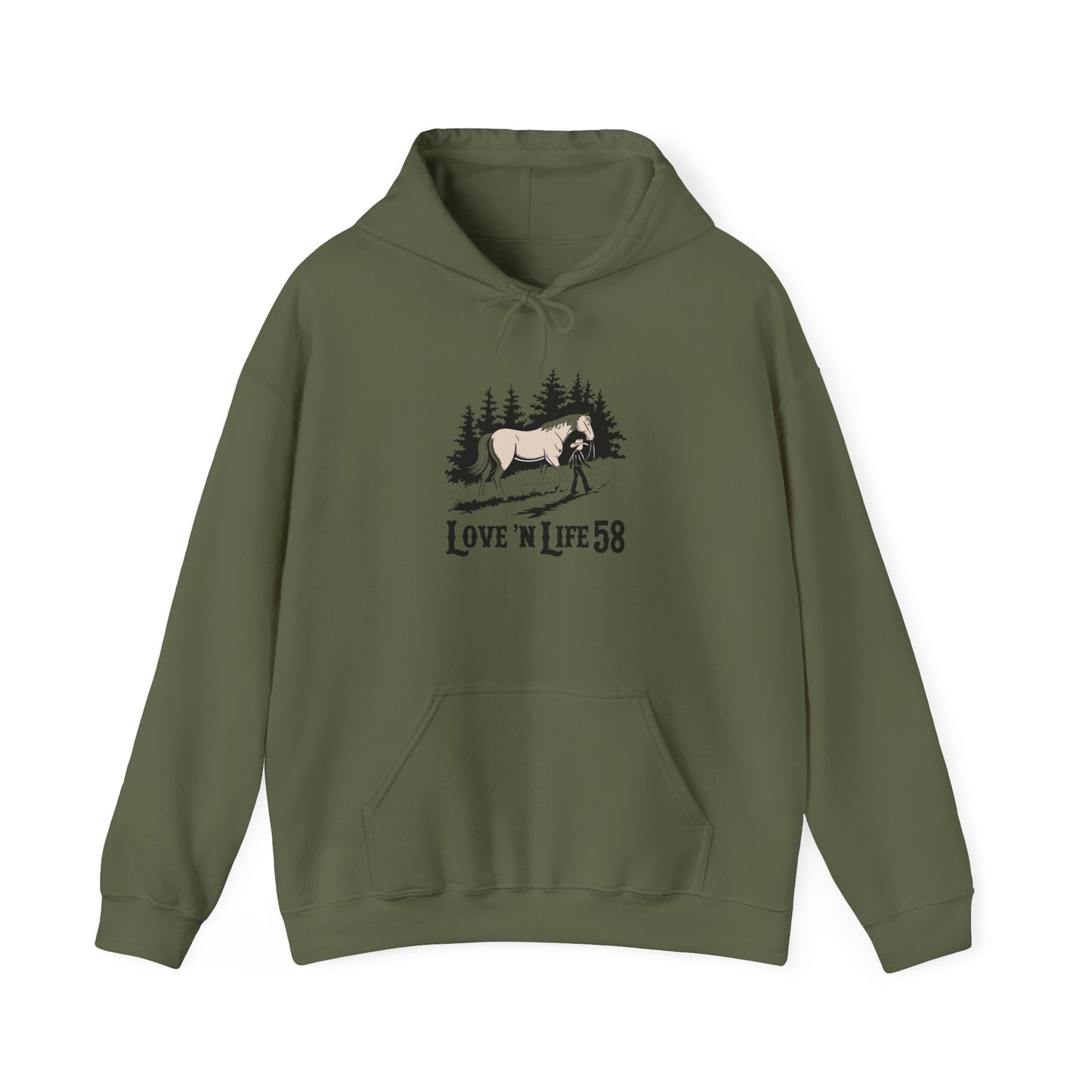 LoveNLife58 Horse and Rider - Hoodie