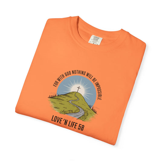 For With God Tee - Comfort Colors