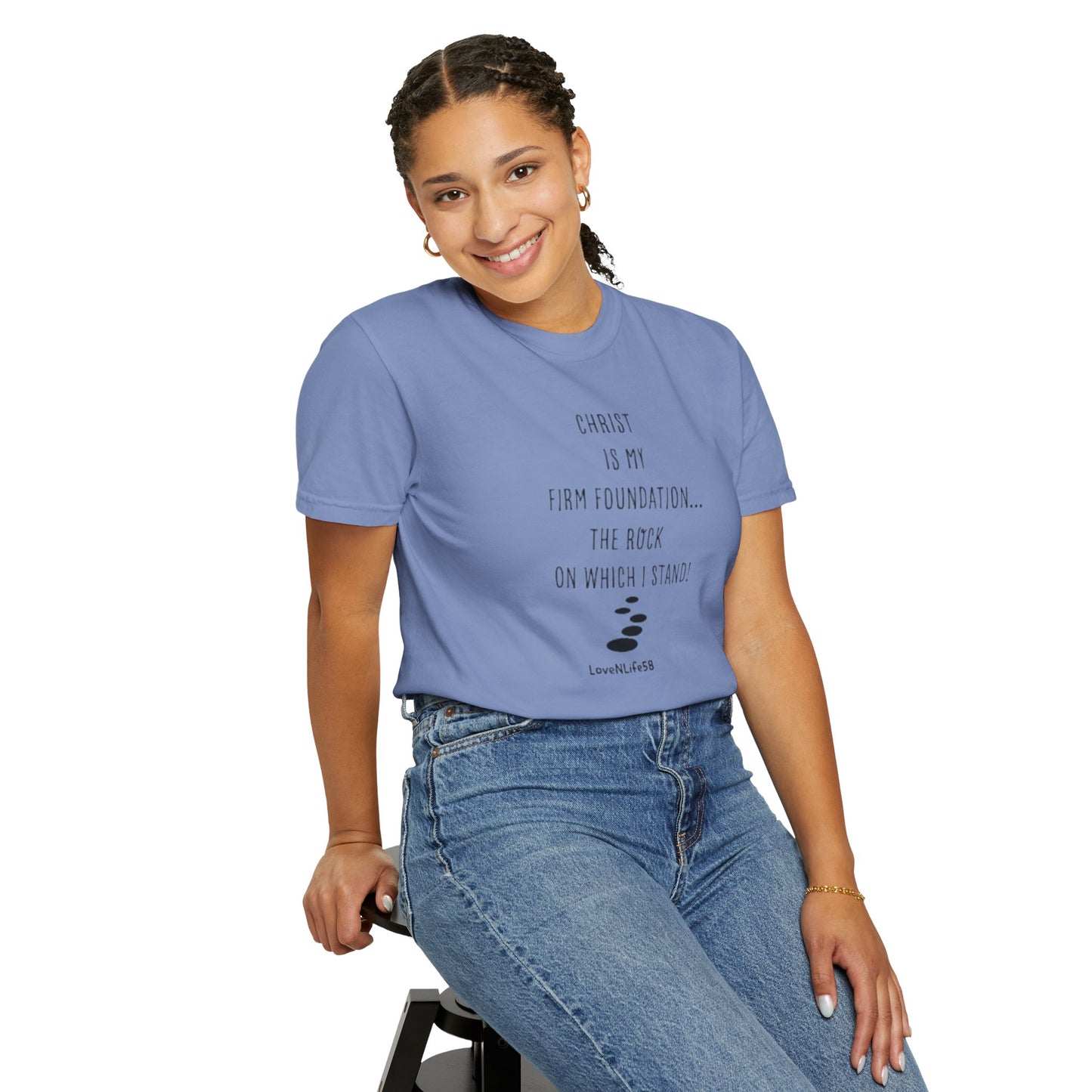 CHRIST MY ROCK Tee - Comfort Colors