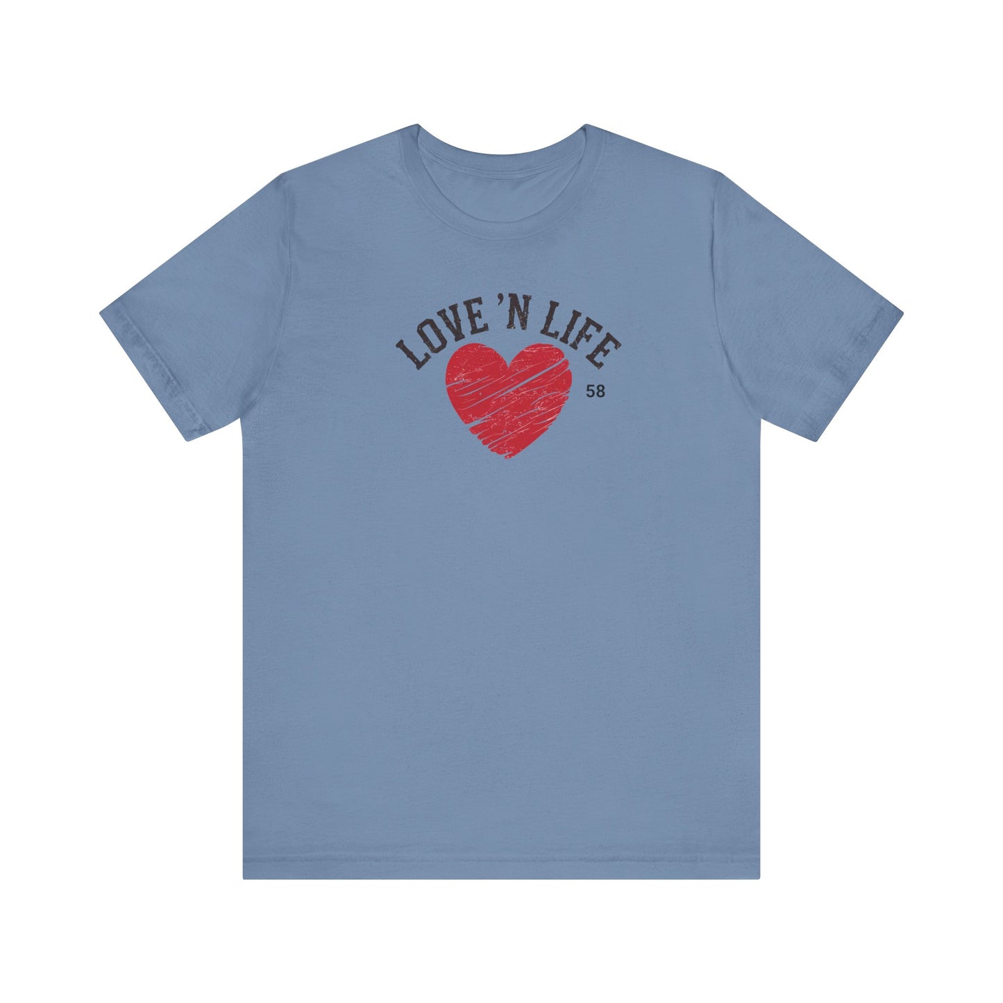 Love 'N Life Distressed Heart Tee - Bella Canvas 3001
