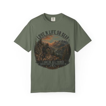 Mountain Biker Short Sleeve Tee— "I Can Do All Things"
