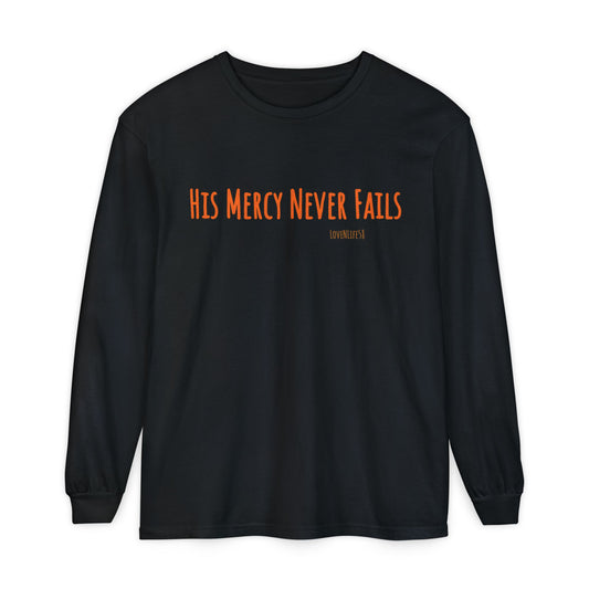 His Mercy Never Fails Long Sleeve Tee