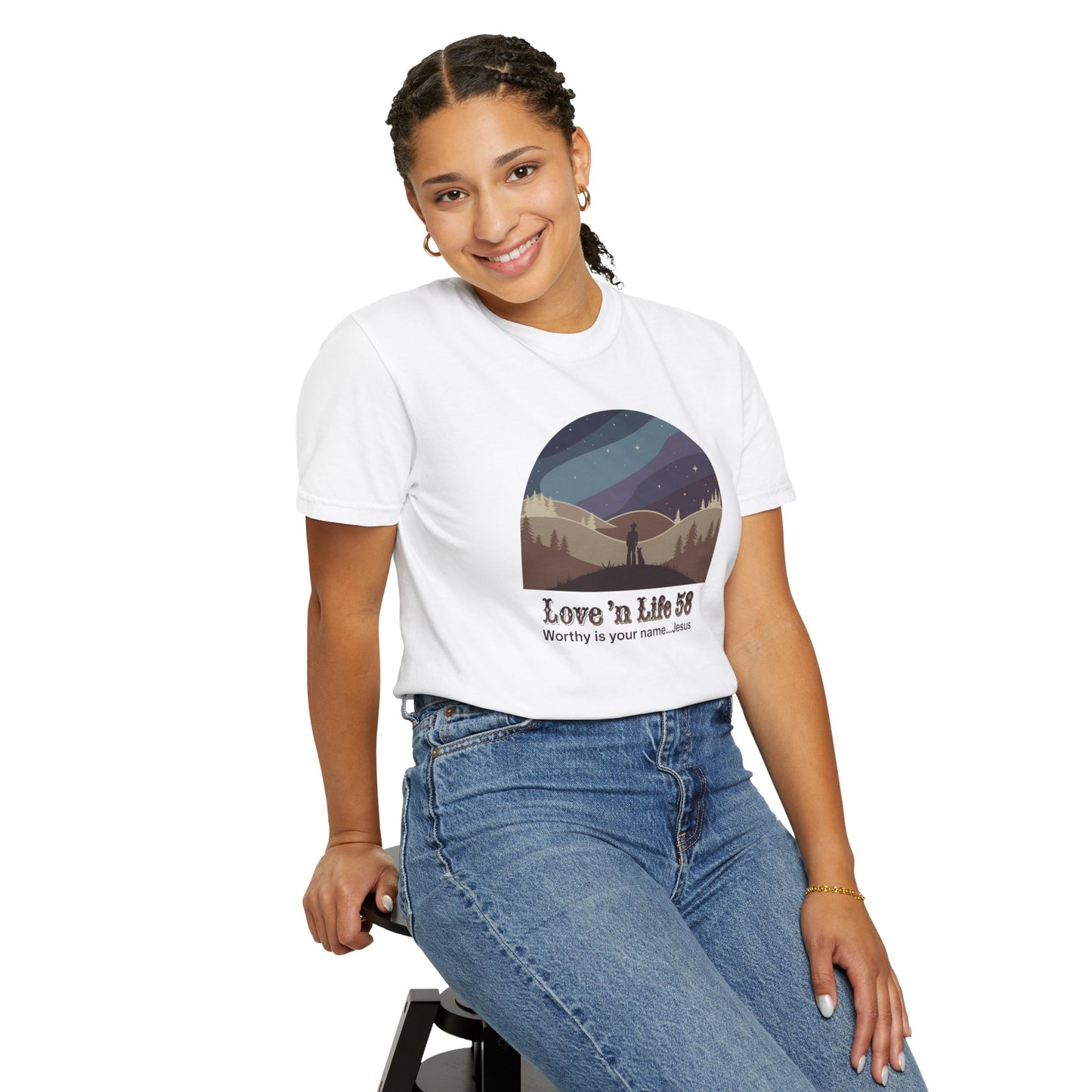 Worthy Is Your Name Jesus Tee - Comfort Colors