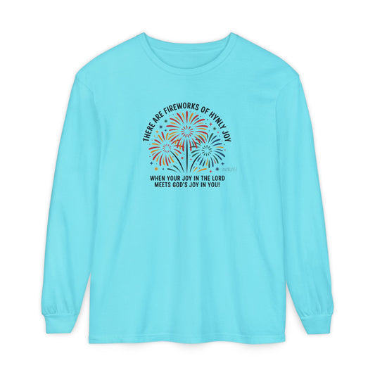 JoyFul FireWorks - Long Sleeve Tee - Comfort Colors