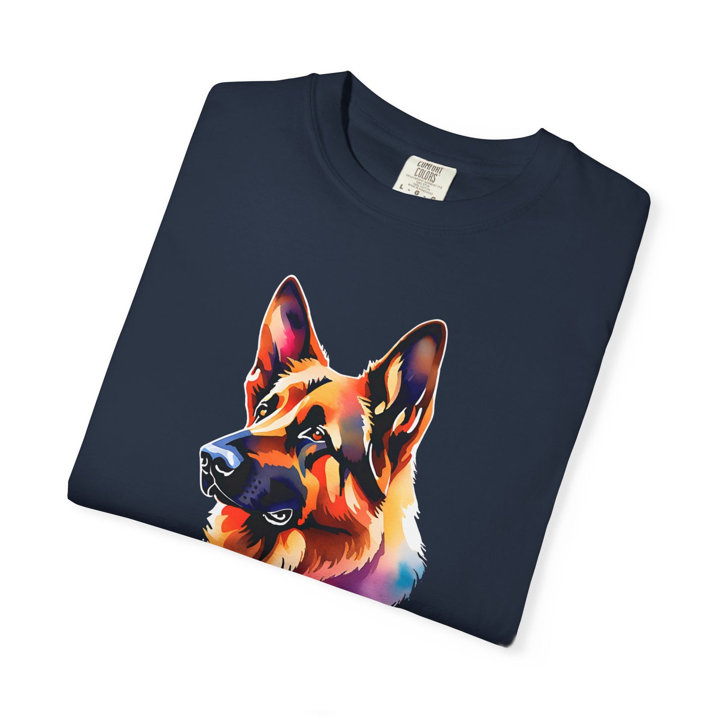 Colorful German Shepherd Unisex T-Shirt - Perfect for Dog Lovers Comfort Colors