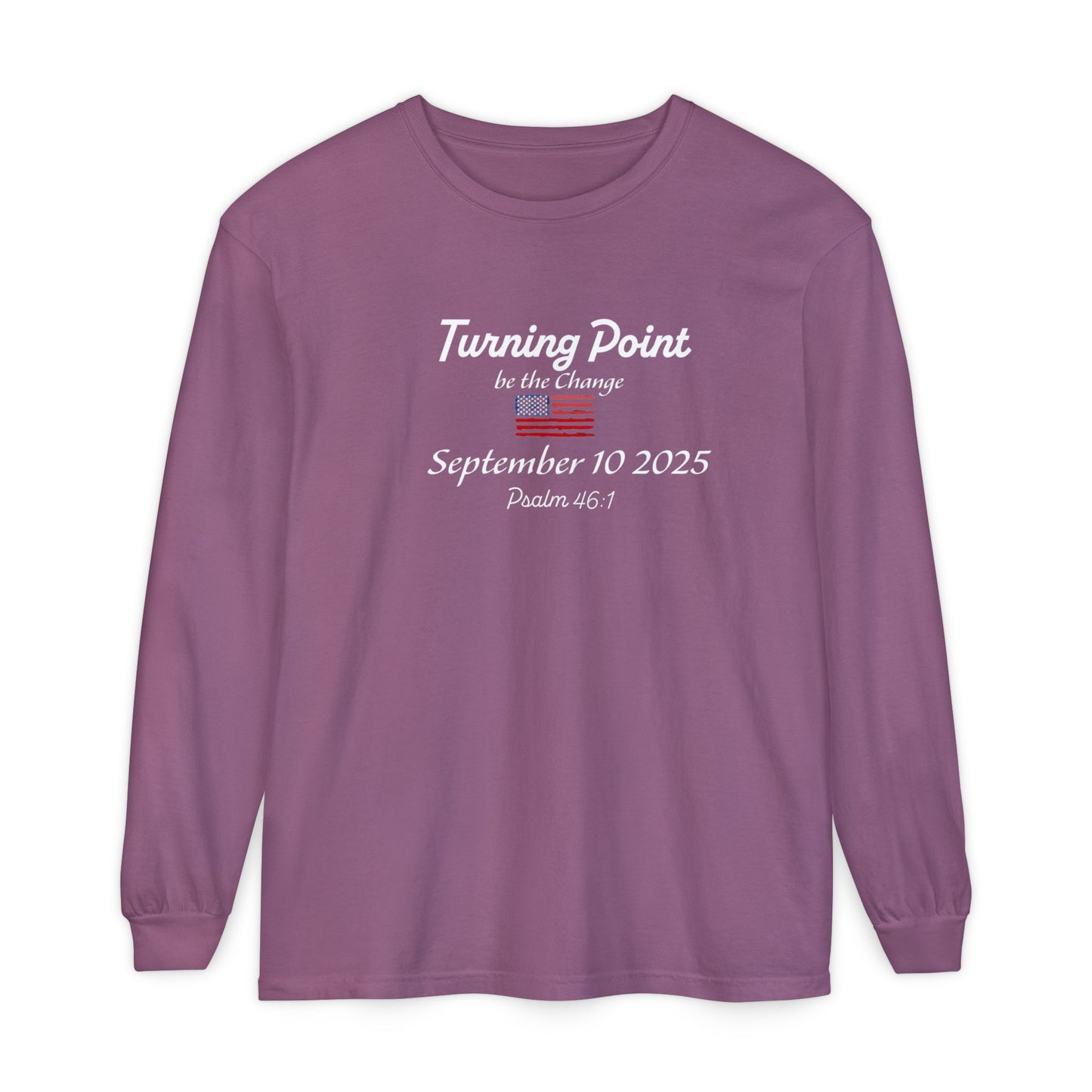 Turning Point Be the Change Long Sleeve Tee - Comfort Colors