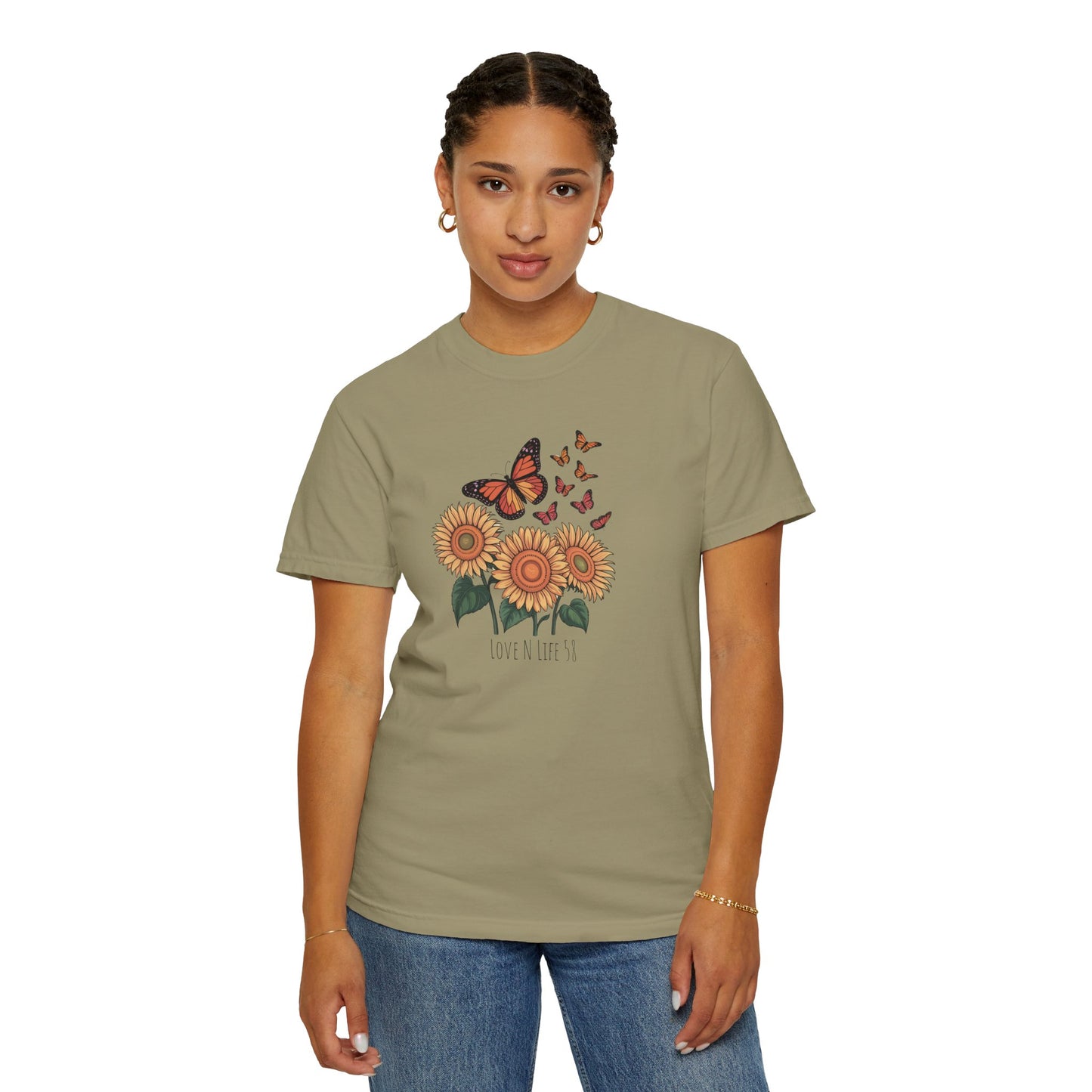 Sunflowers and Butterflies - Comfort Colors