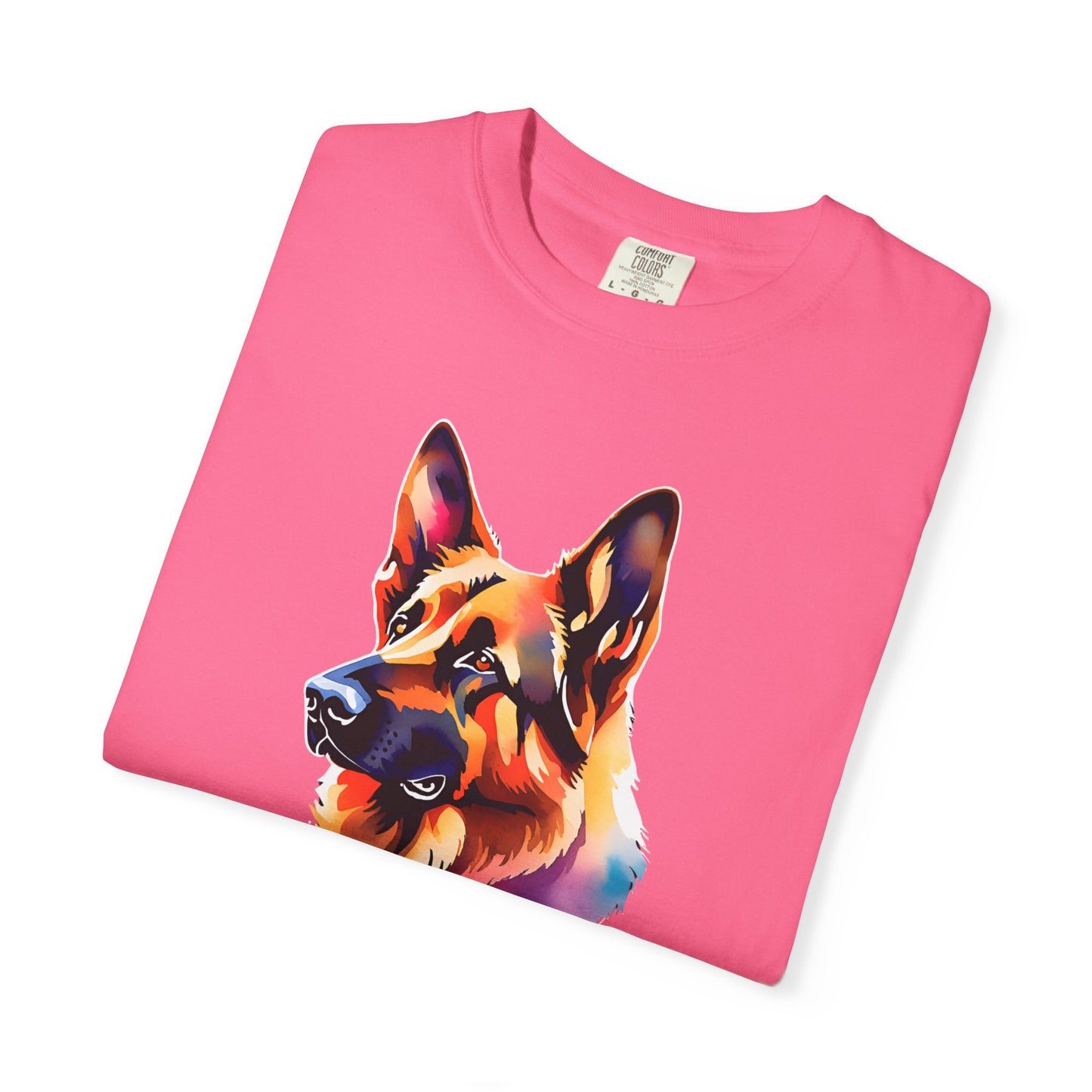 Colorful German Shepherd Tee - Comfort Colors