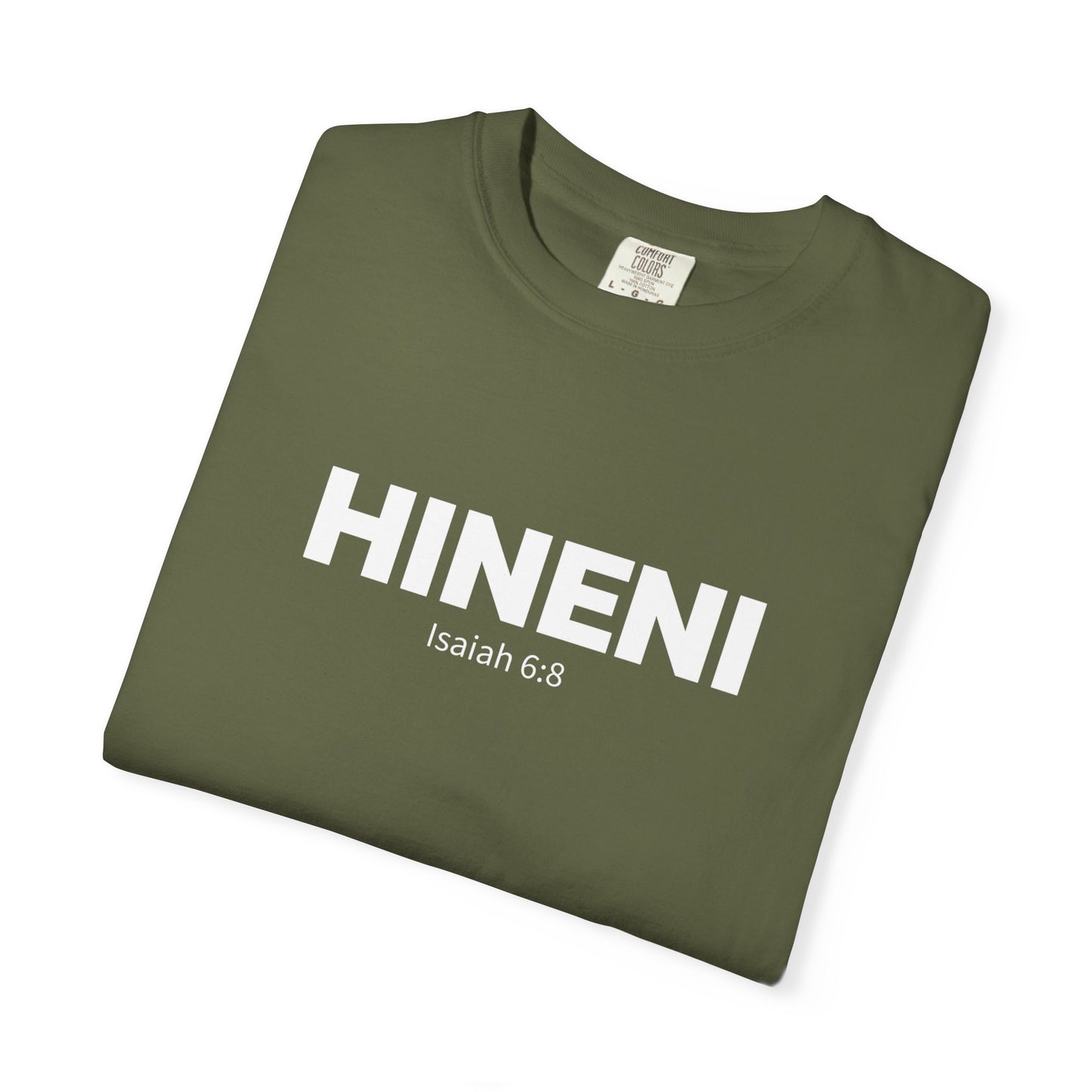 HINENI Isaiah 6:8 Tee - Comfort Colors