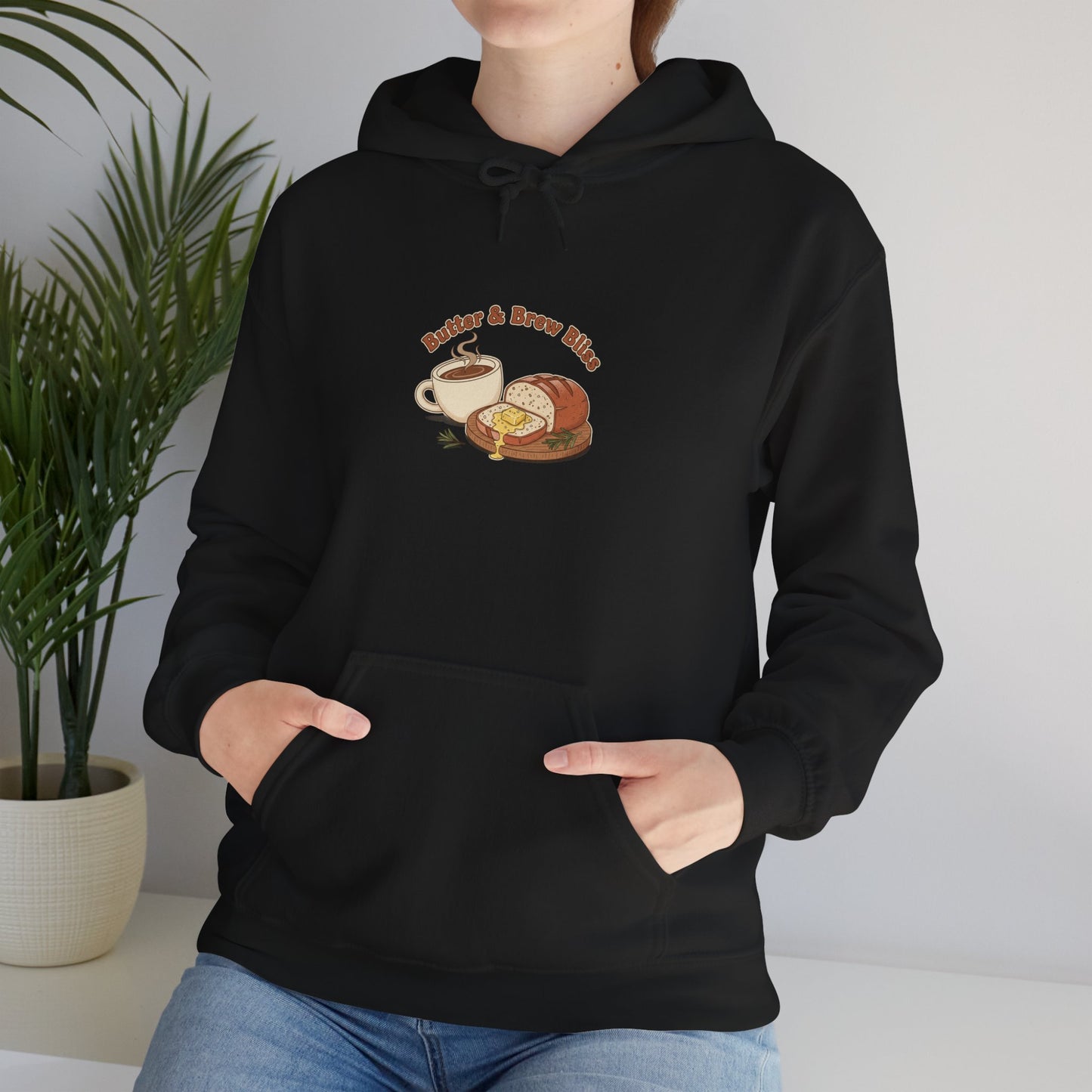 Butter & Brew Toastie Hoodie | coffee pun, kawaii kitchen