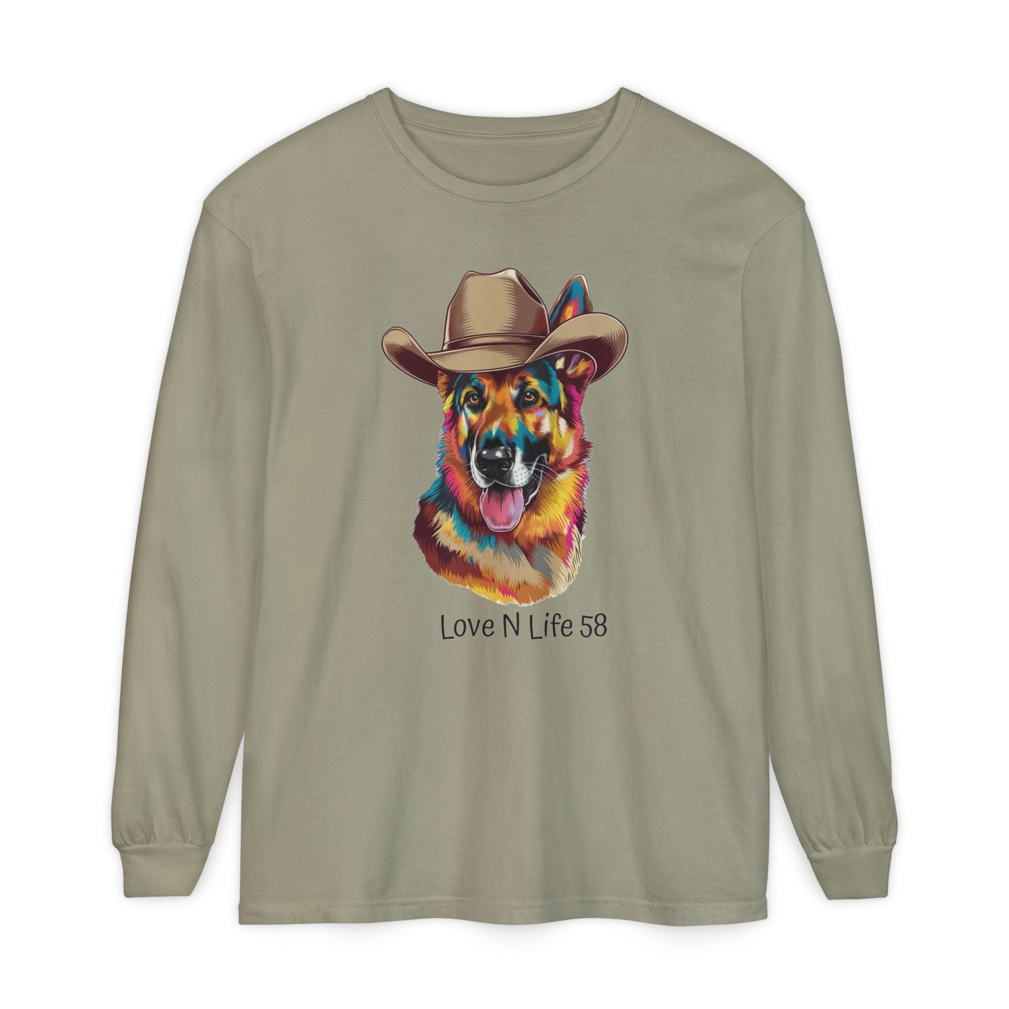 German Shepard Tee- Comfort Colors Long Sleeve