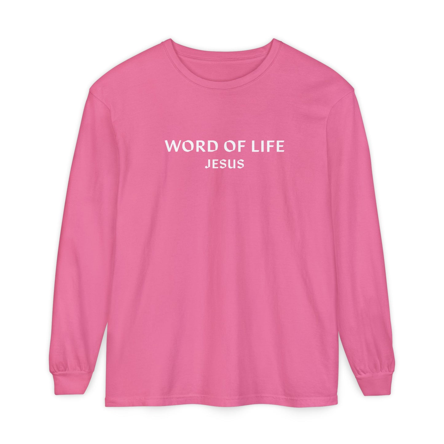 WORD OF LIFE JESUS Long Sleeve Tee - Comfort Color