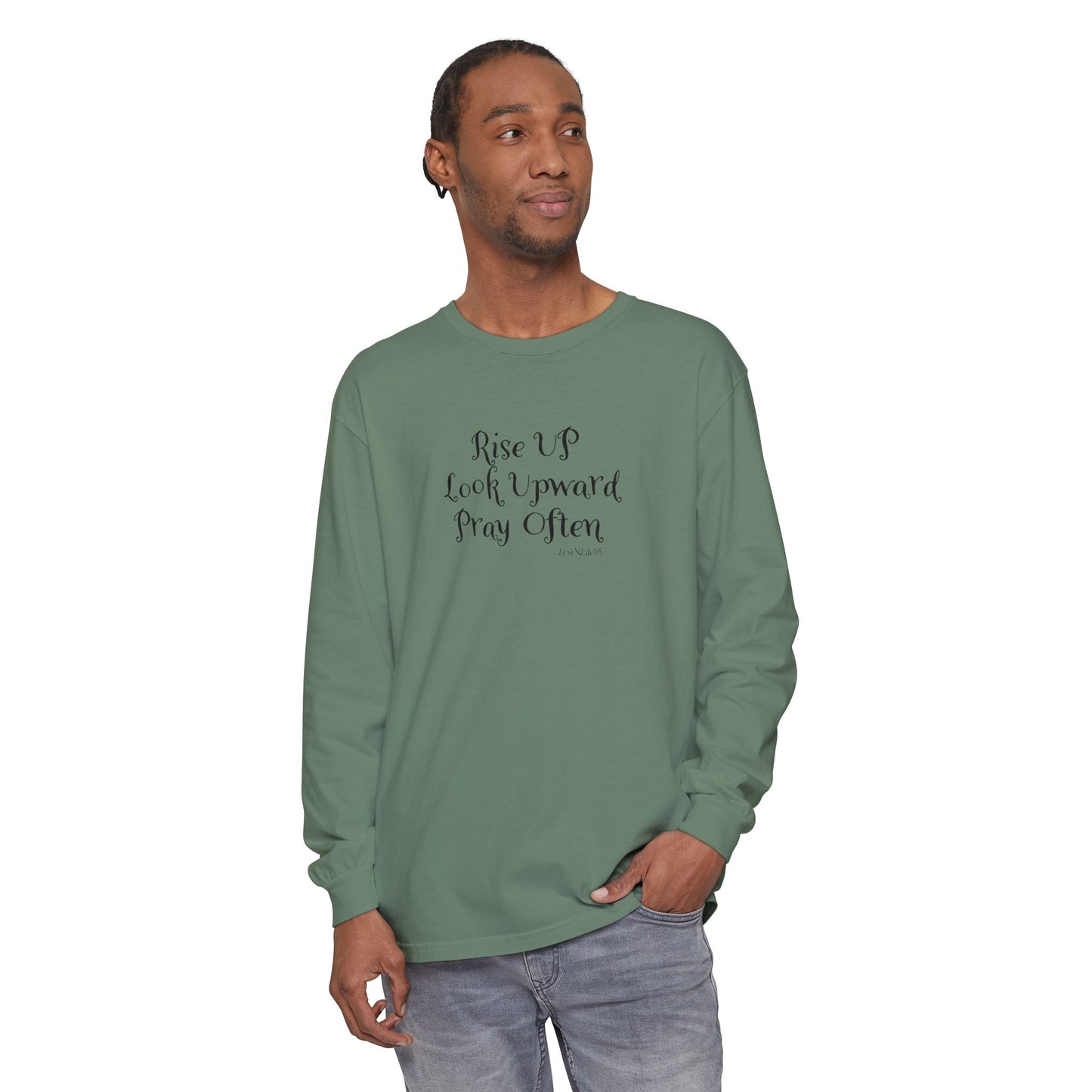 Rise UP Look Upward Tee - Comfort Colors Long Sleeve