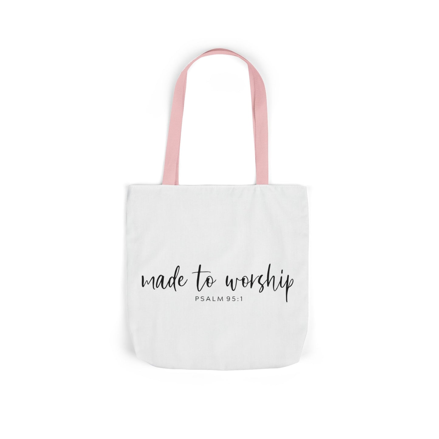 Inspirational Canvas Tote Bag - Faithful Design, Jesus Quote