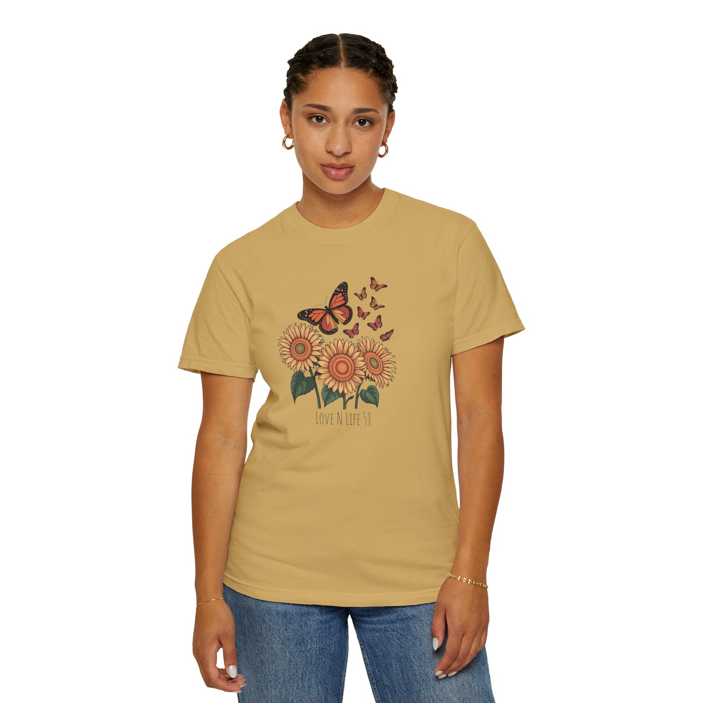 Sunflowers and Butterflies - Comfort Colors