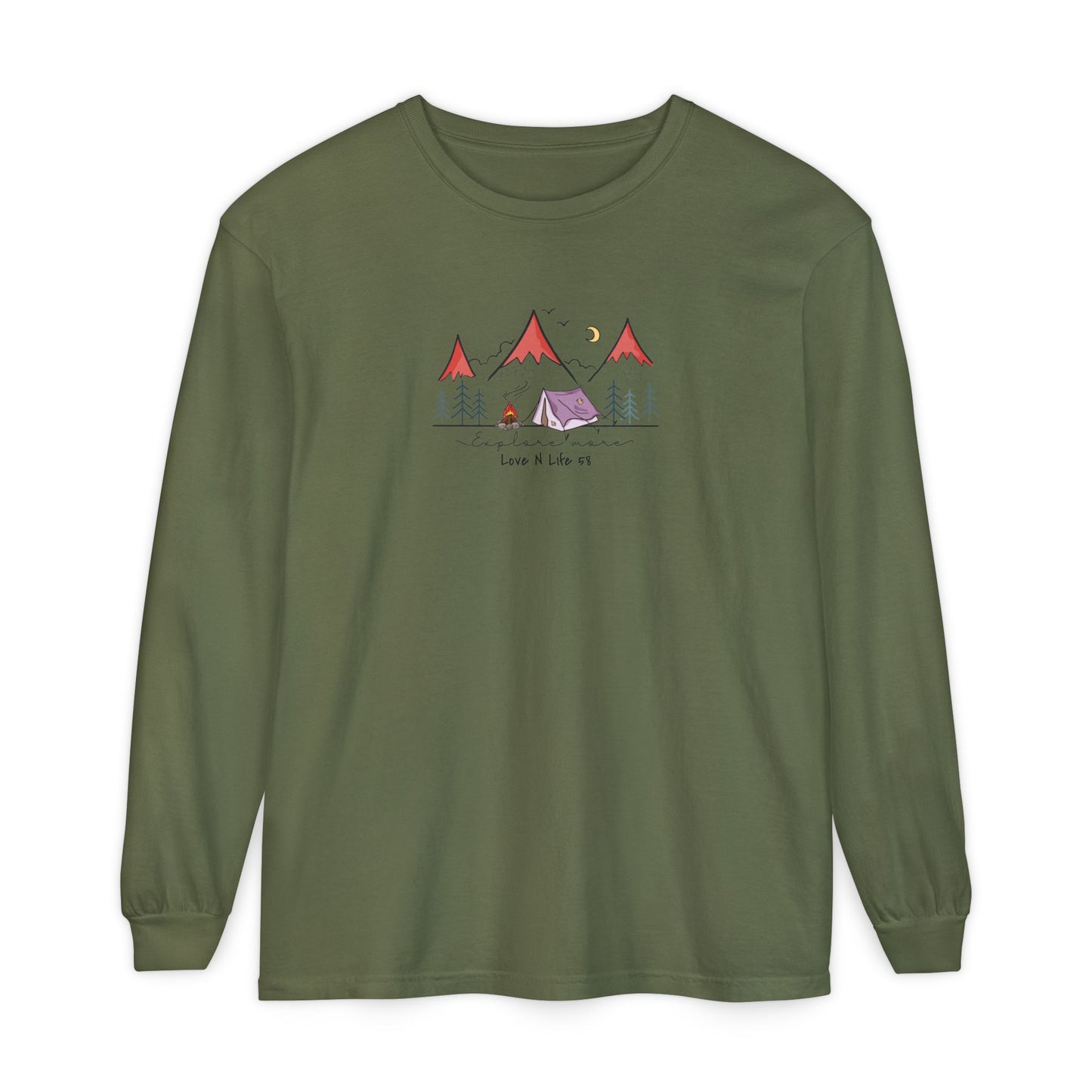 Explore More Tee - Comfort Colors Long Sleeve