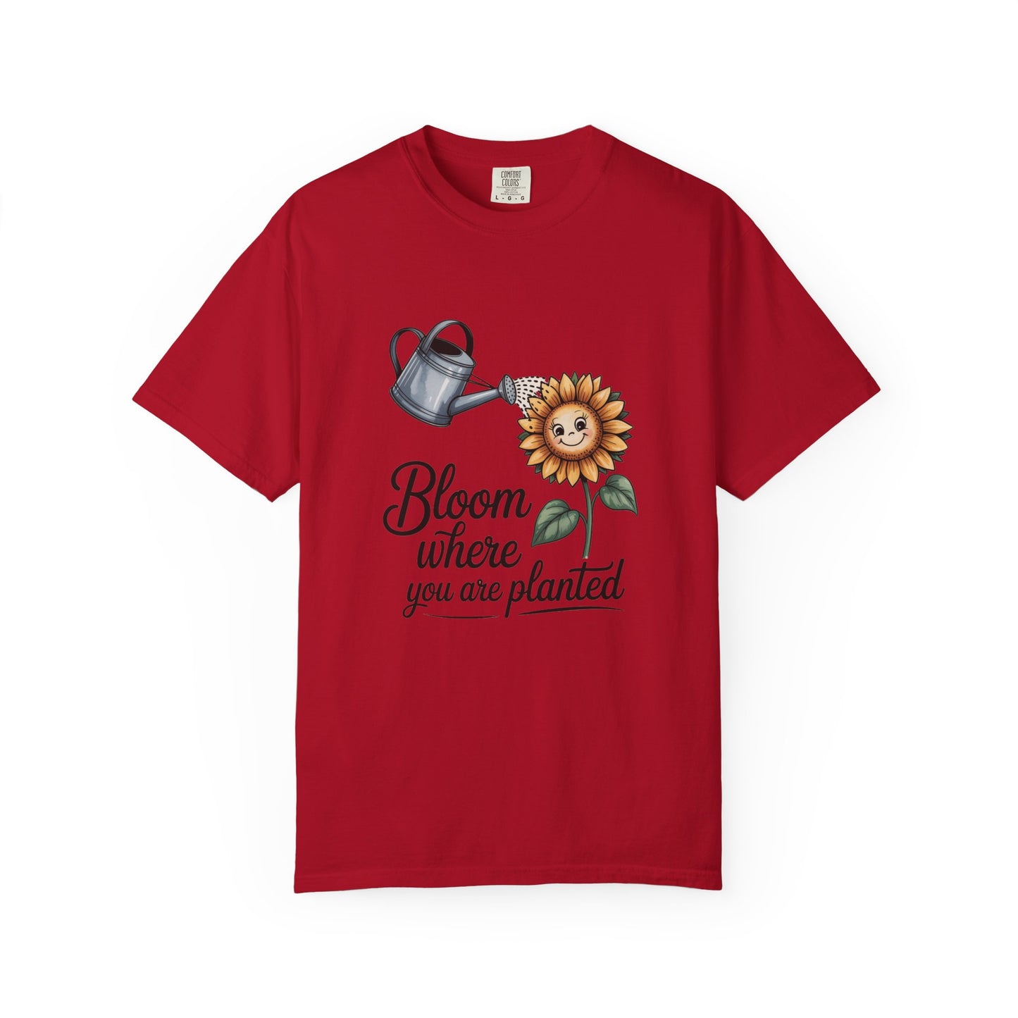 Bloom Where You Are Planted Sunflower Tee