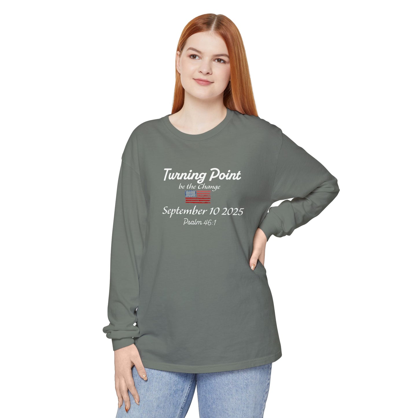 Turning Point Be the Change Long Sleeve Tee - Comfort Colors