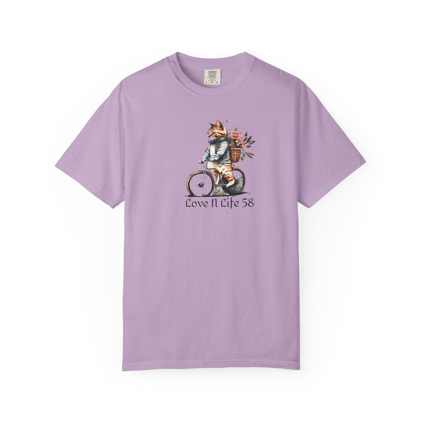 Cat Lovers Bicycle Tee - Comfort Colors