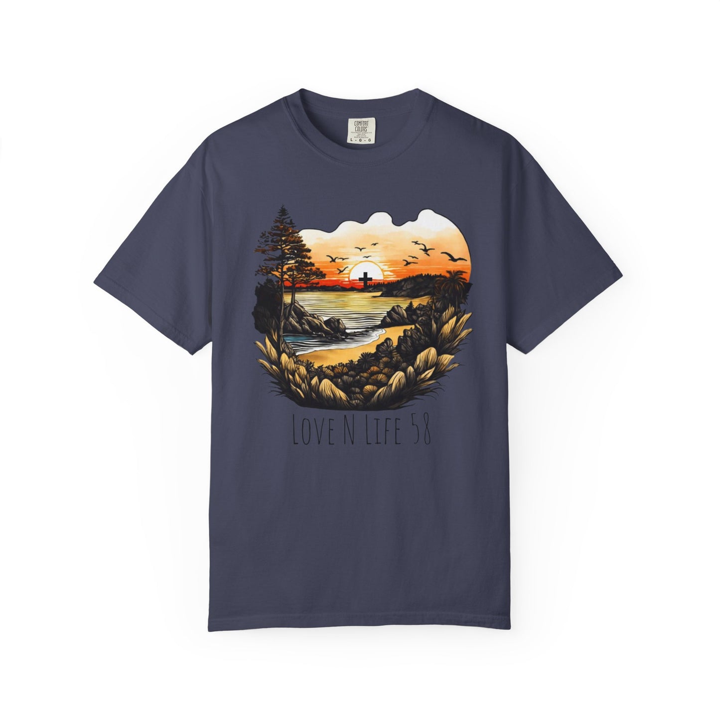 Love N Life Sunset Cross Tee