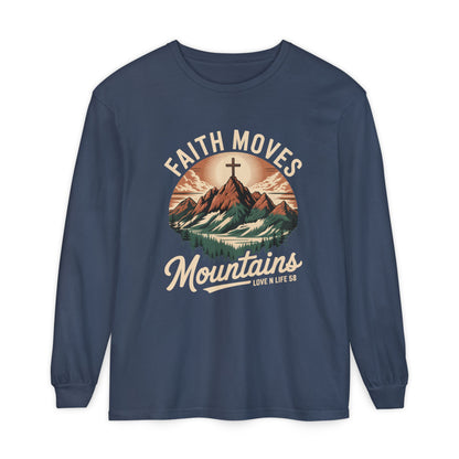 Faith Moves Mountains Long Sleeve Tee