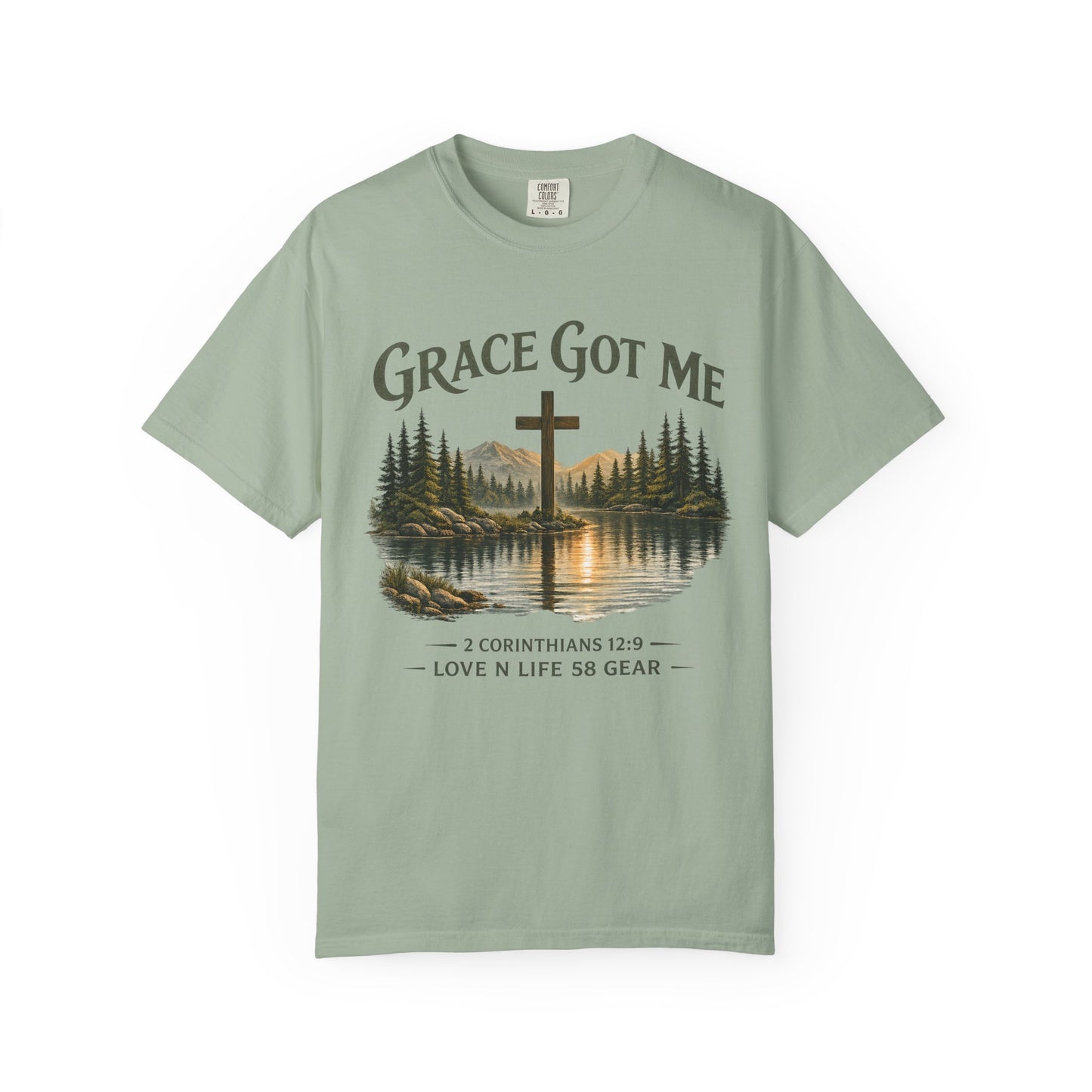 Grace Got Me 2 Corinthians 12:9 Short Sleeve Tee
