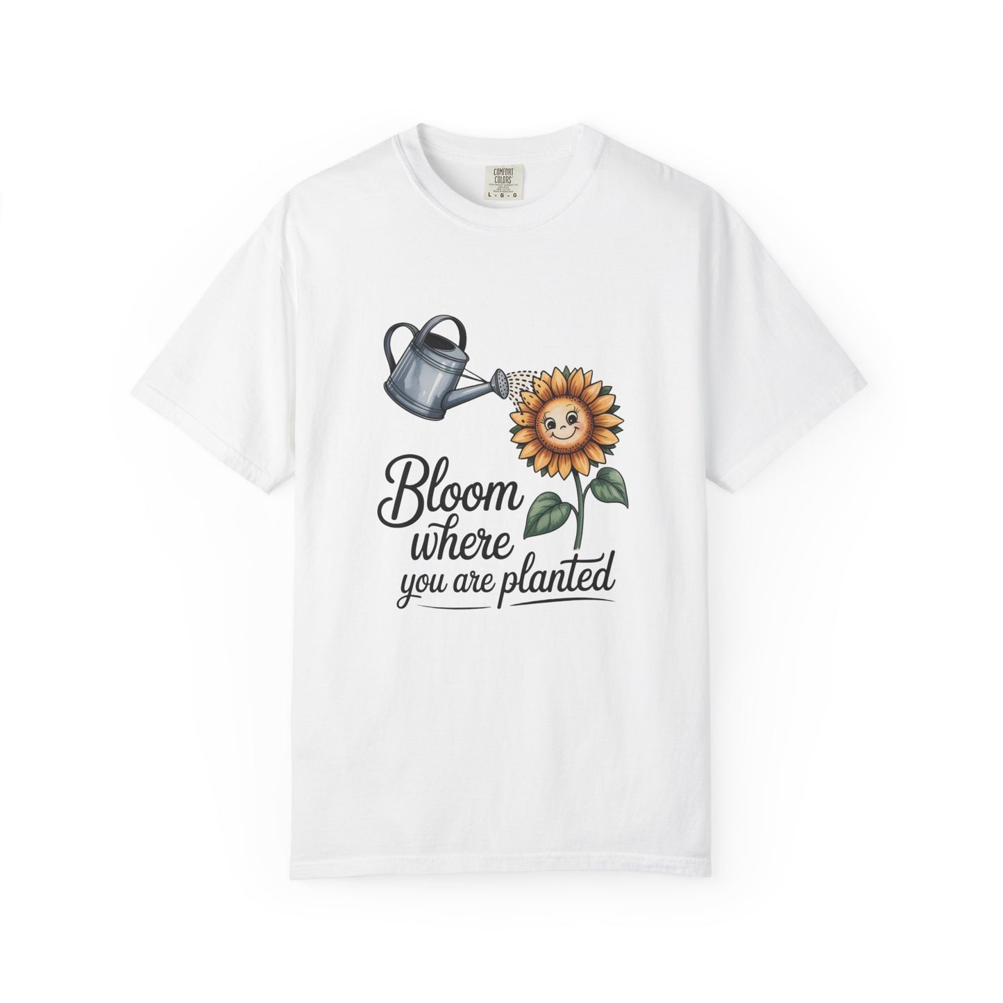 Bloom Where You Are Planted Sunflower Tee