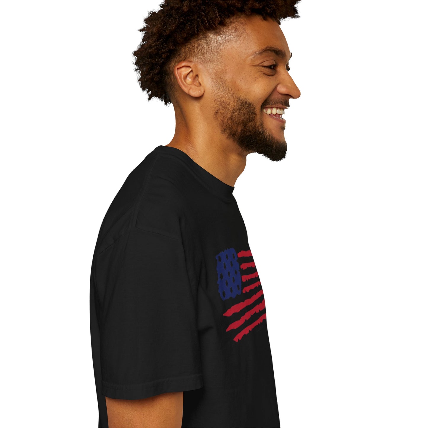 Patriotic Flag Love USA Tee