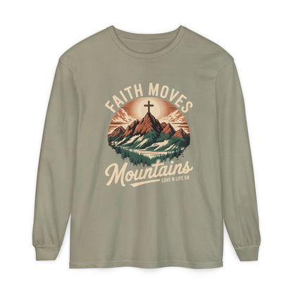 Faith Moves Mountains Long Sleeve Tee