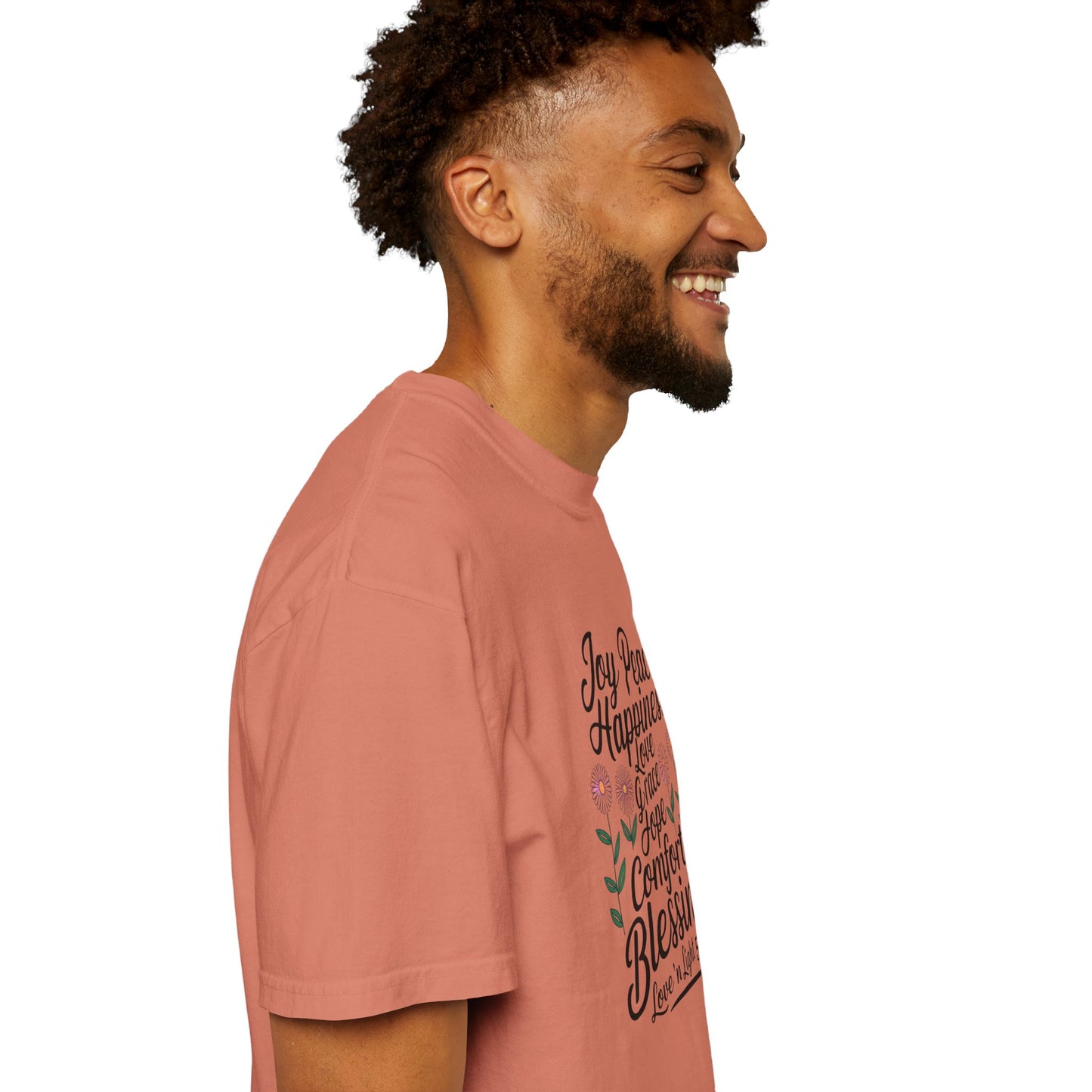 Joy Happiness and Love Tee - Comfort Colors