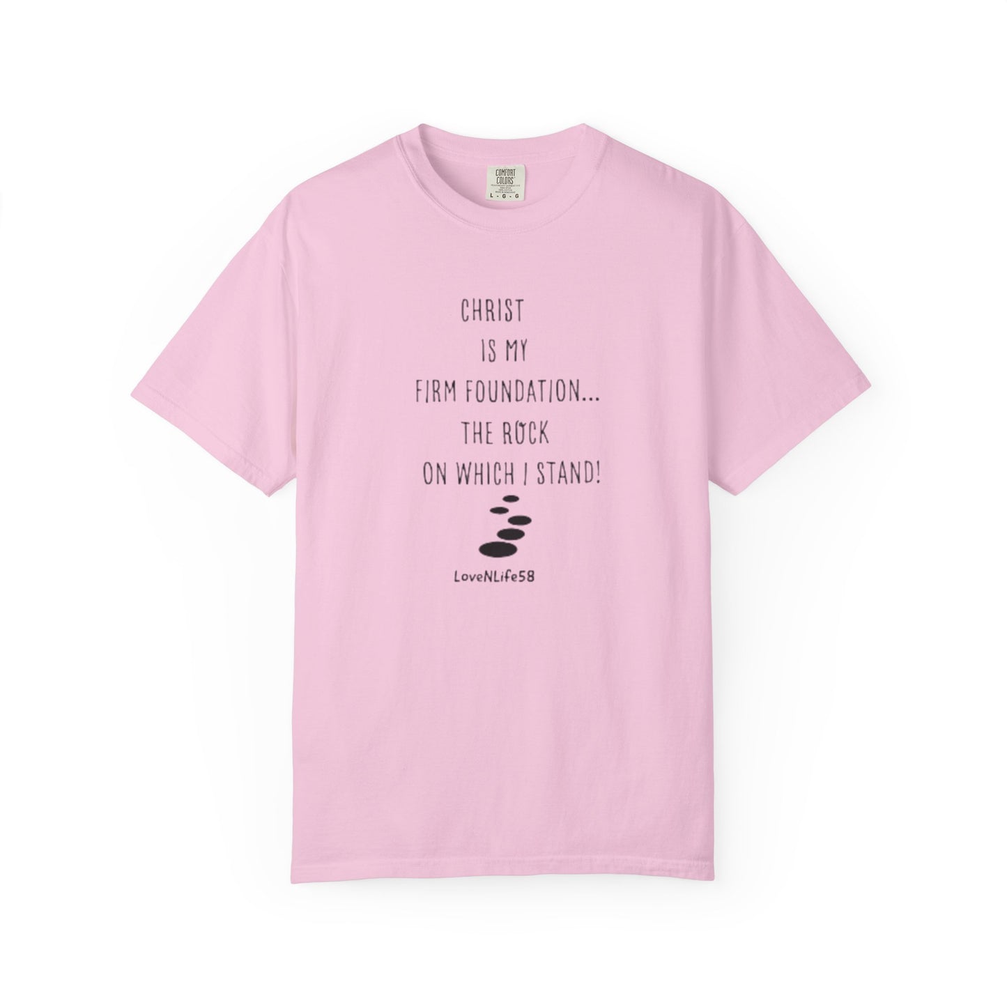 CHRIST MY ROCK Tee - Comfort Colors