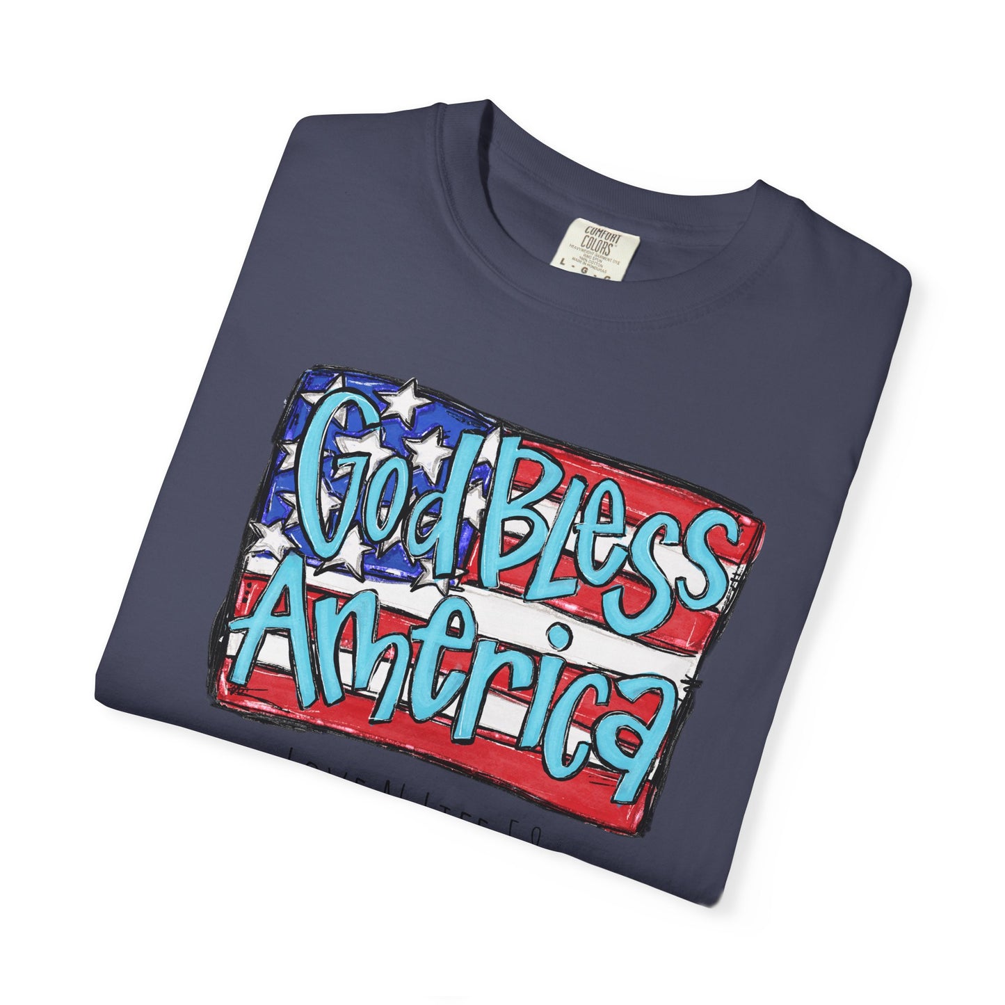 God Bless America Tee -Comfort Colors
