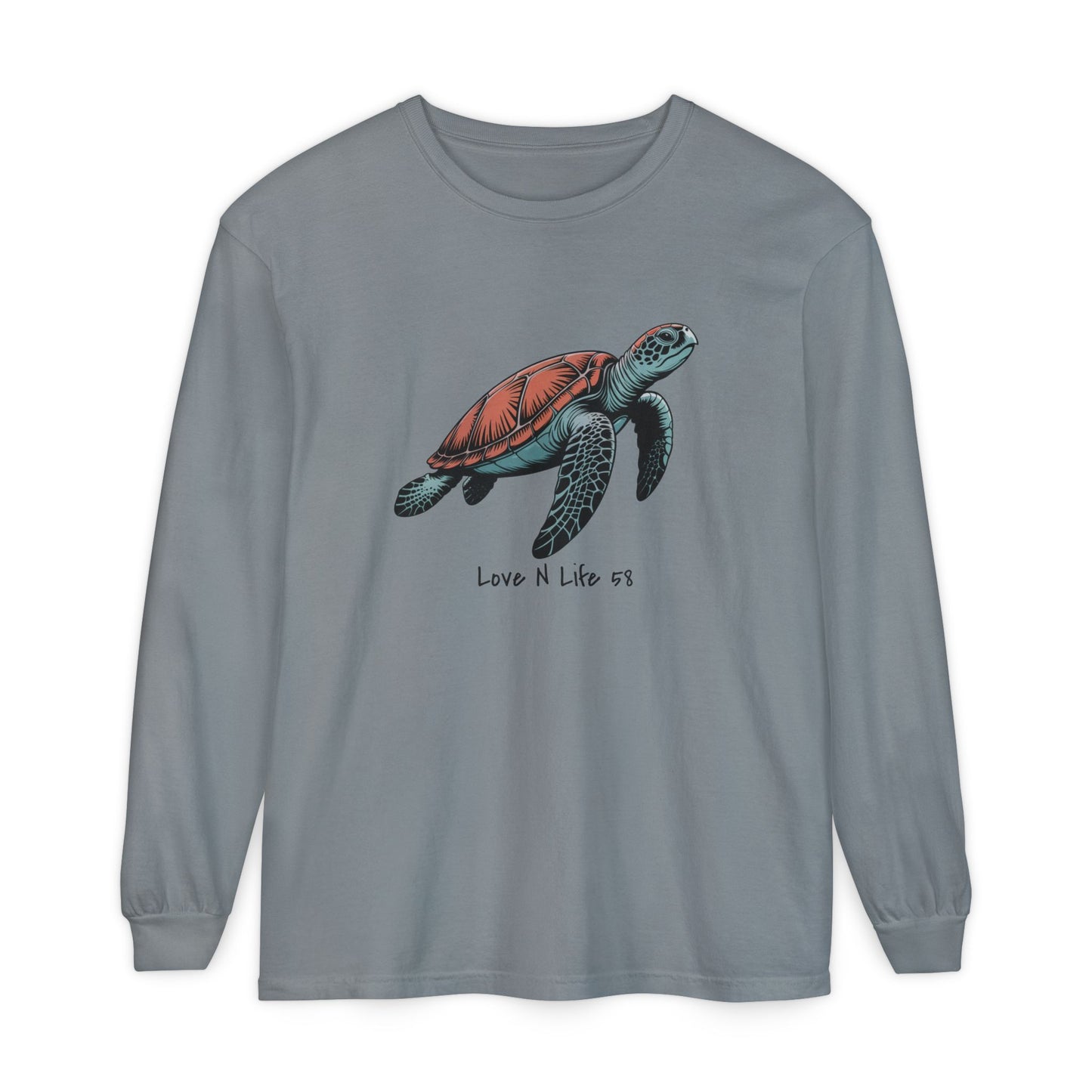 Turtle Love Tee - Comfort Colors Long Sleeve