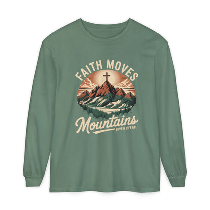 Faith Moves Mountains Long Sleeve Tee