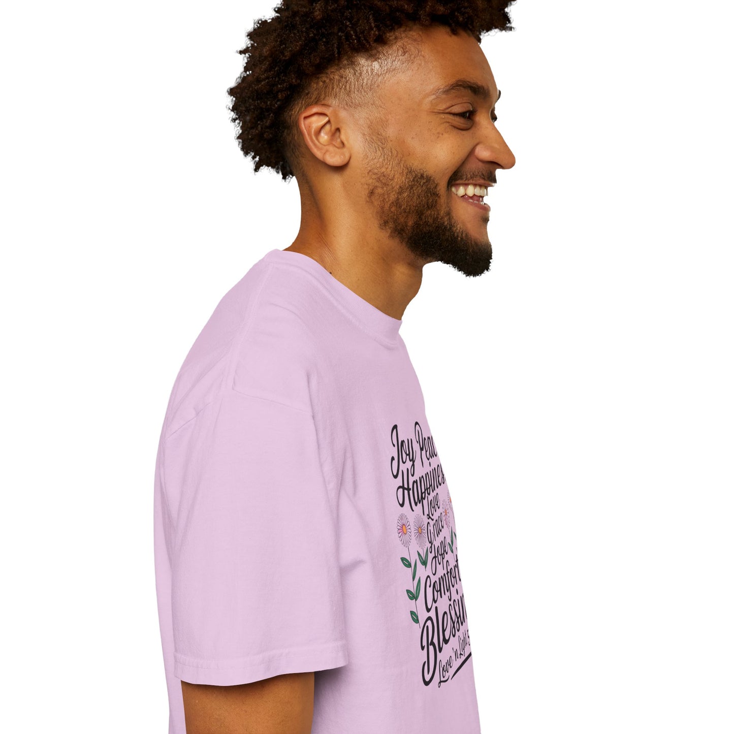 Joy Happiness and Love Tee - Comfort Colors