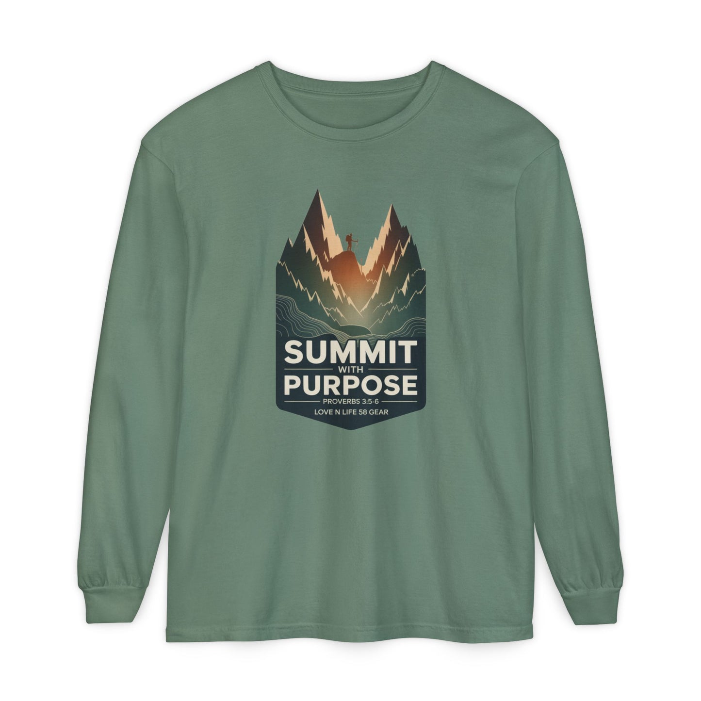 Summit with Purpose Mountain Long Sleeve Unisex Tee