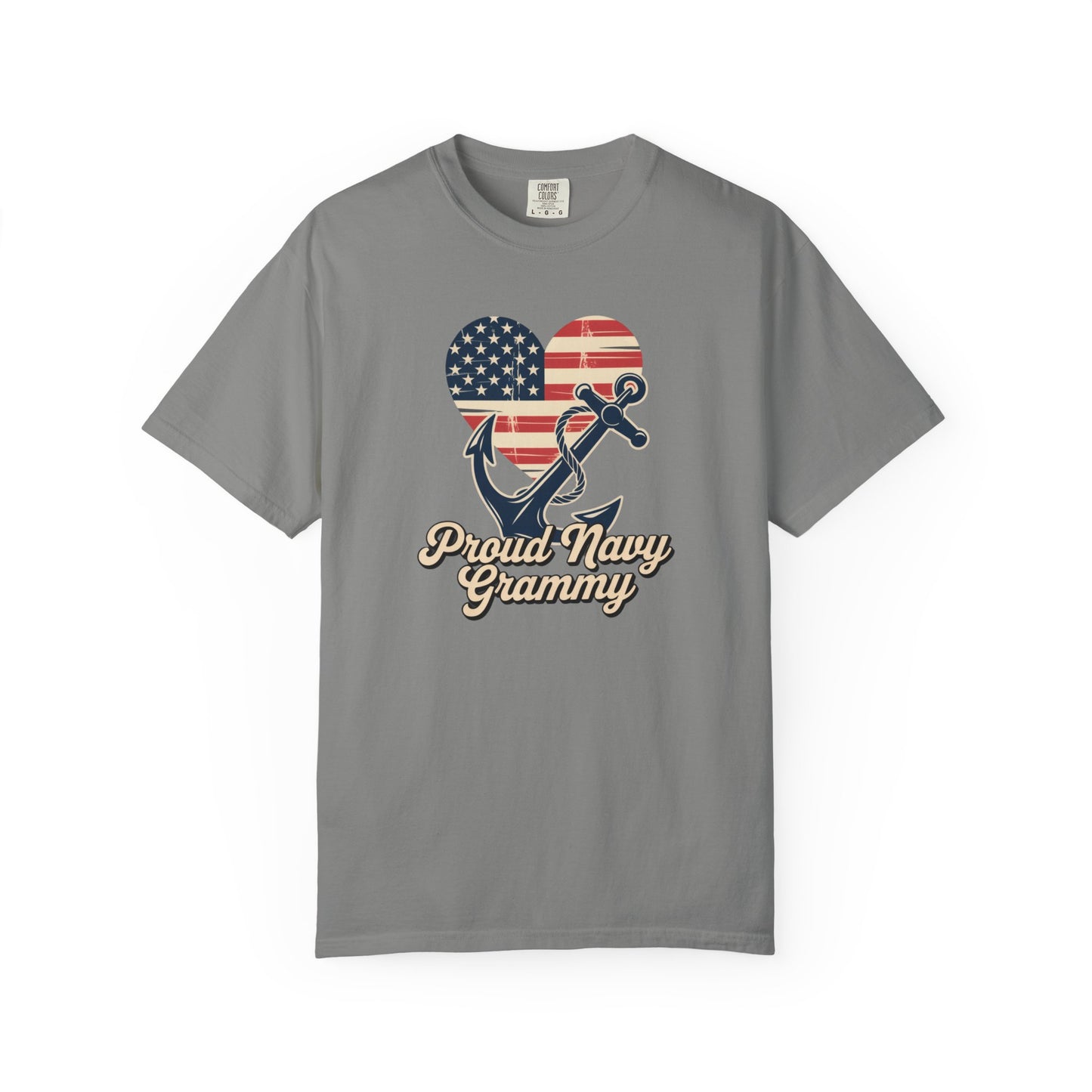 Proud Navy Grammy Tee Comfort Colors