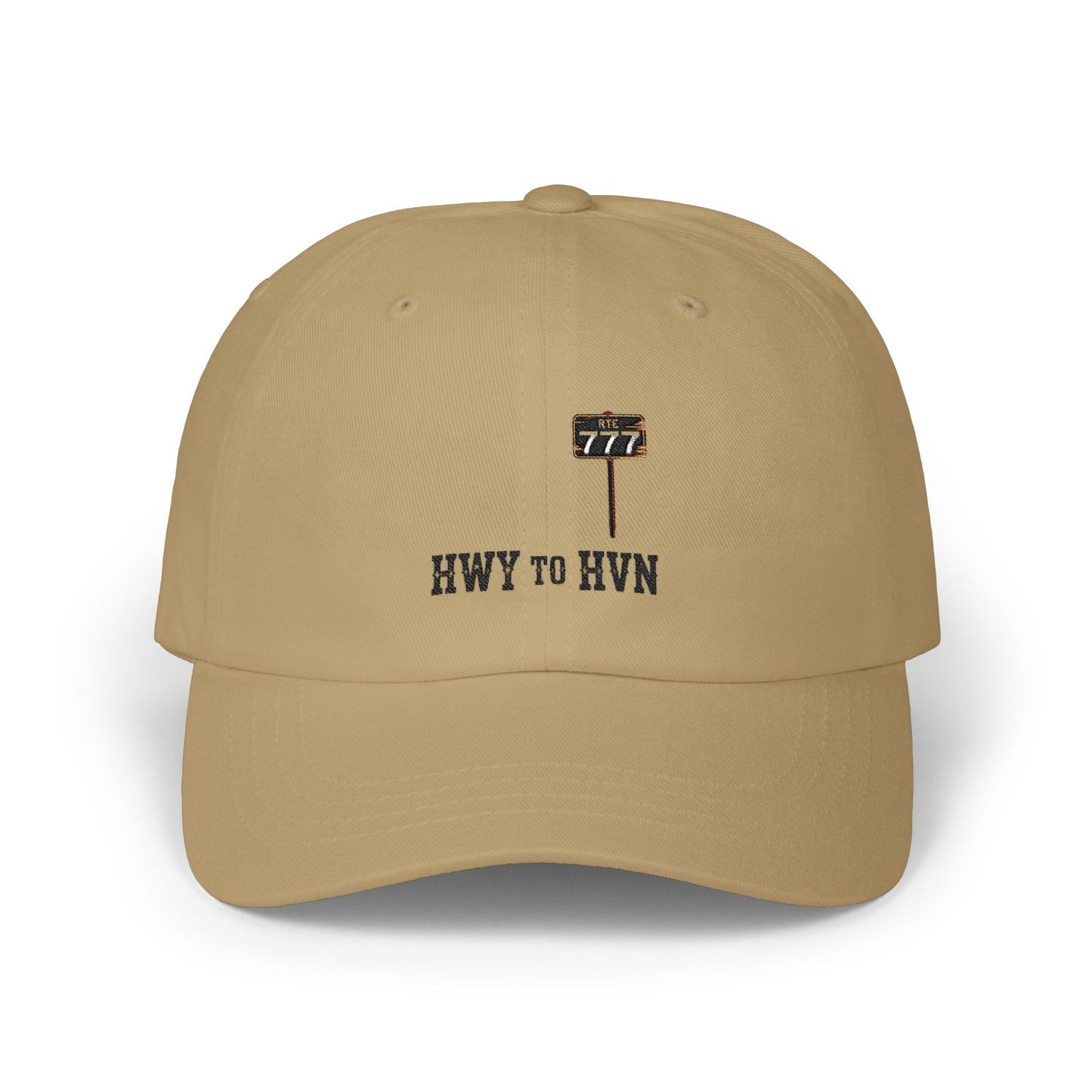 Rte 77 Hwy to Hvn Embroidery Dad Cap