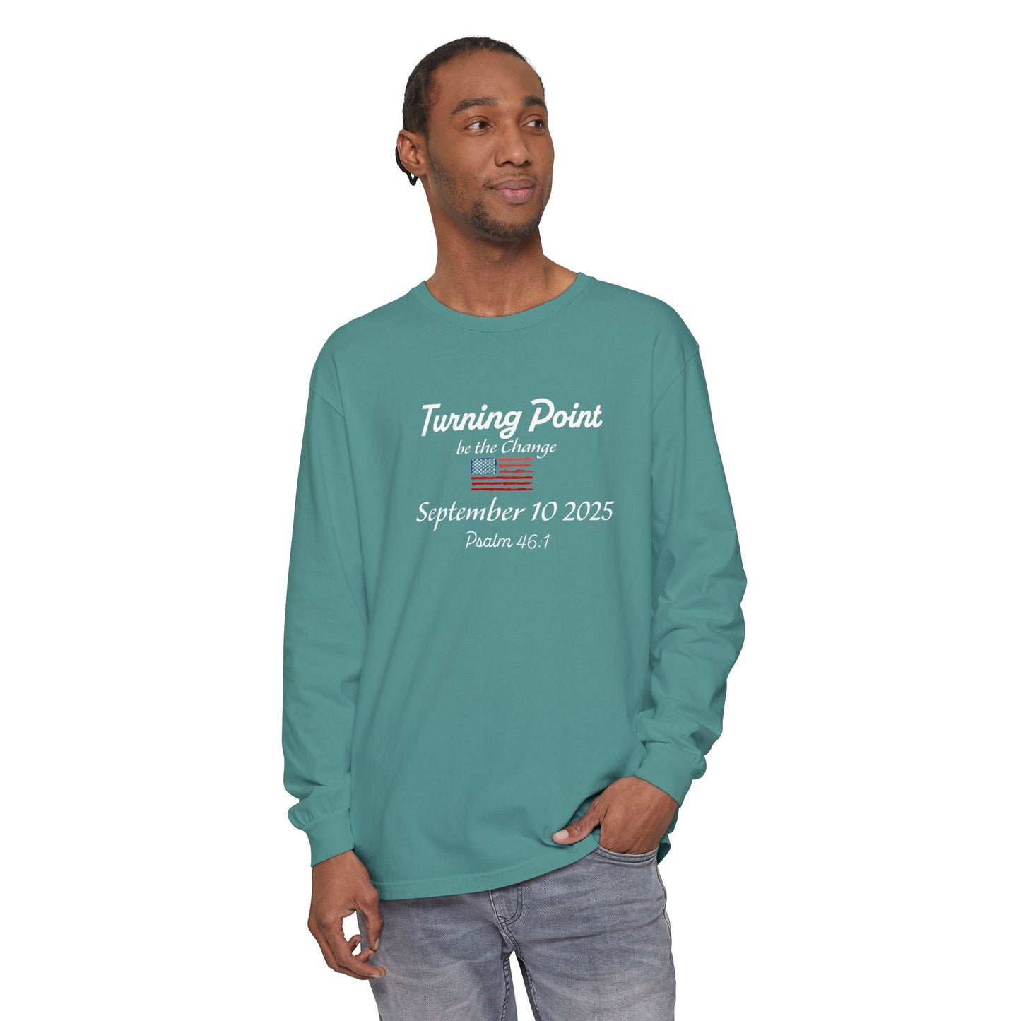 Turning Point Be the Change Long Sleeve Tee - Comfort Colors