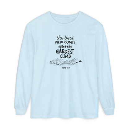 “The Best View Comes After the Hardest Climb” Mountain Short Sleeve Tee