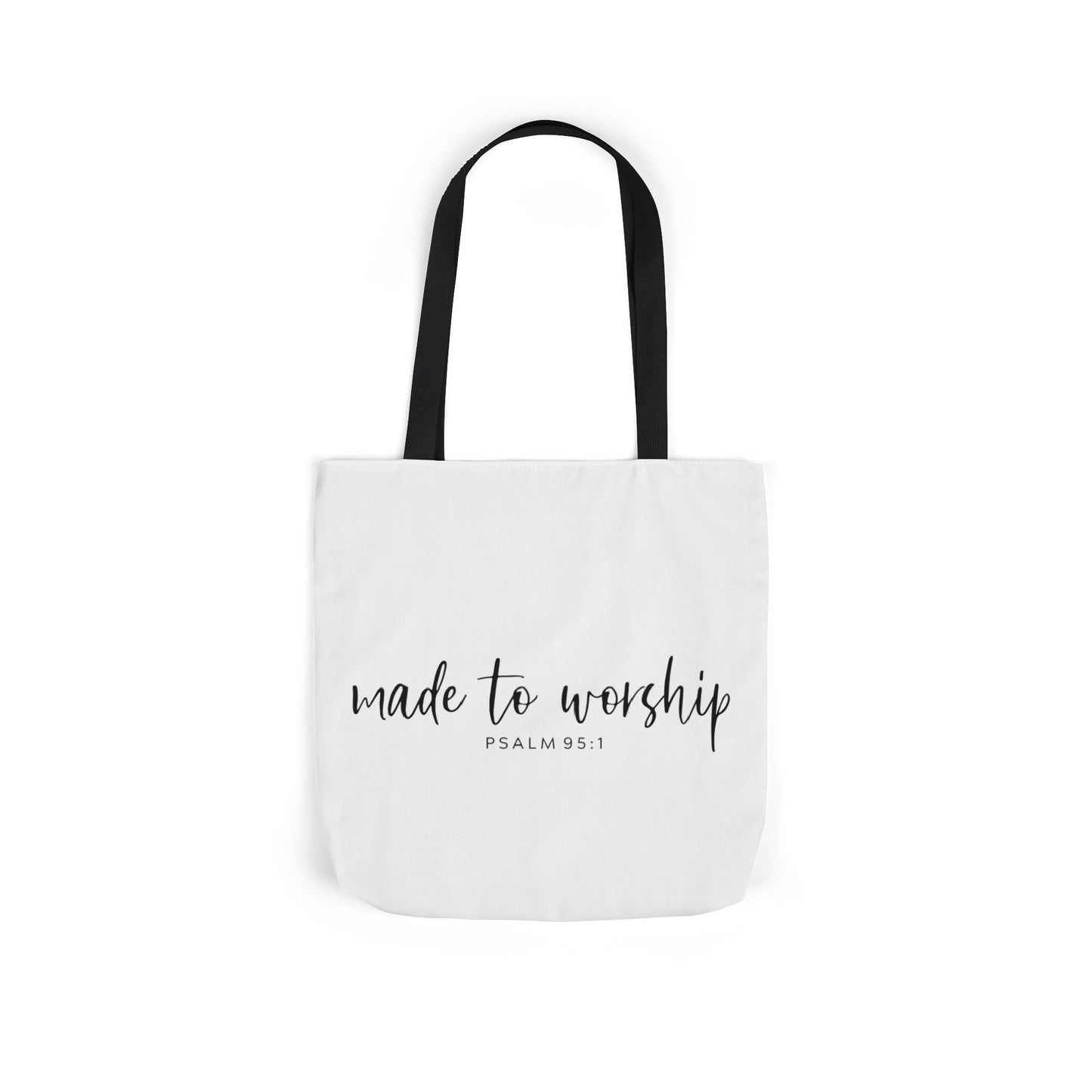 Inspirational Canvas Tote Bag - Faithful Design, Jesus Quote