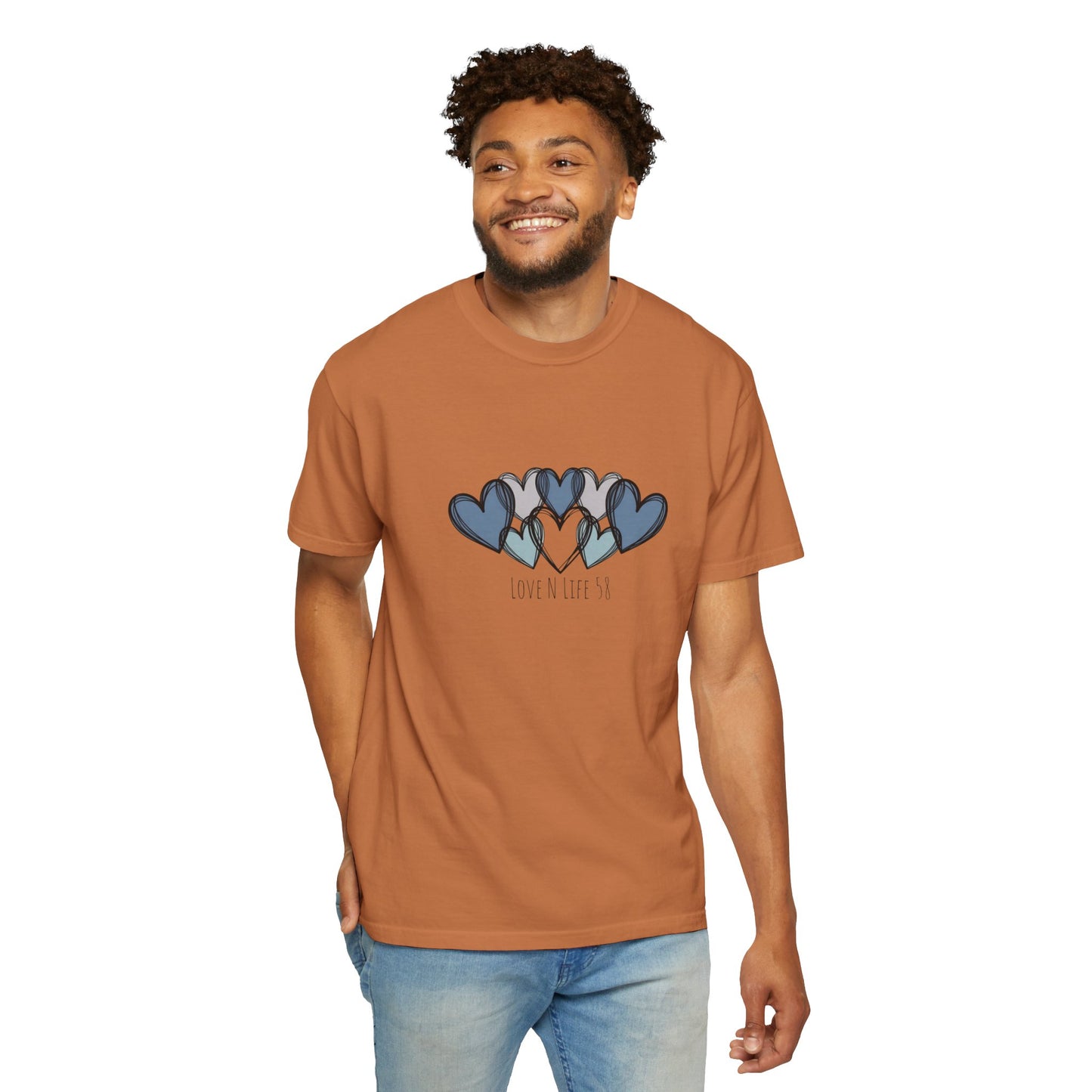Hearts Love N Life 58 Tee - Comfort Colors