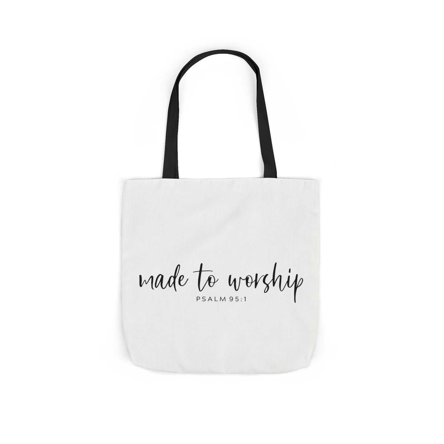 Inspirational Canvas Tote Bag - Faithful Design, Jesus Quote