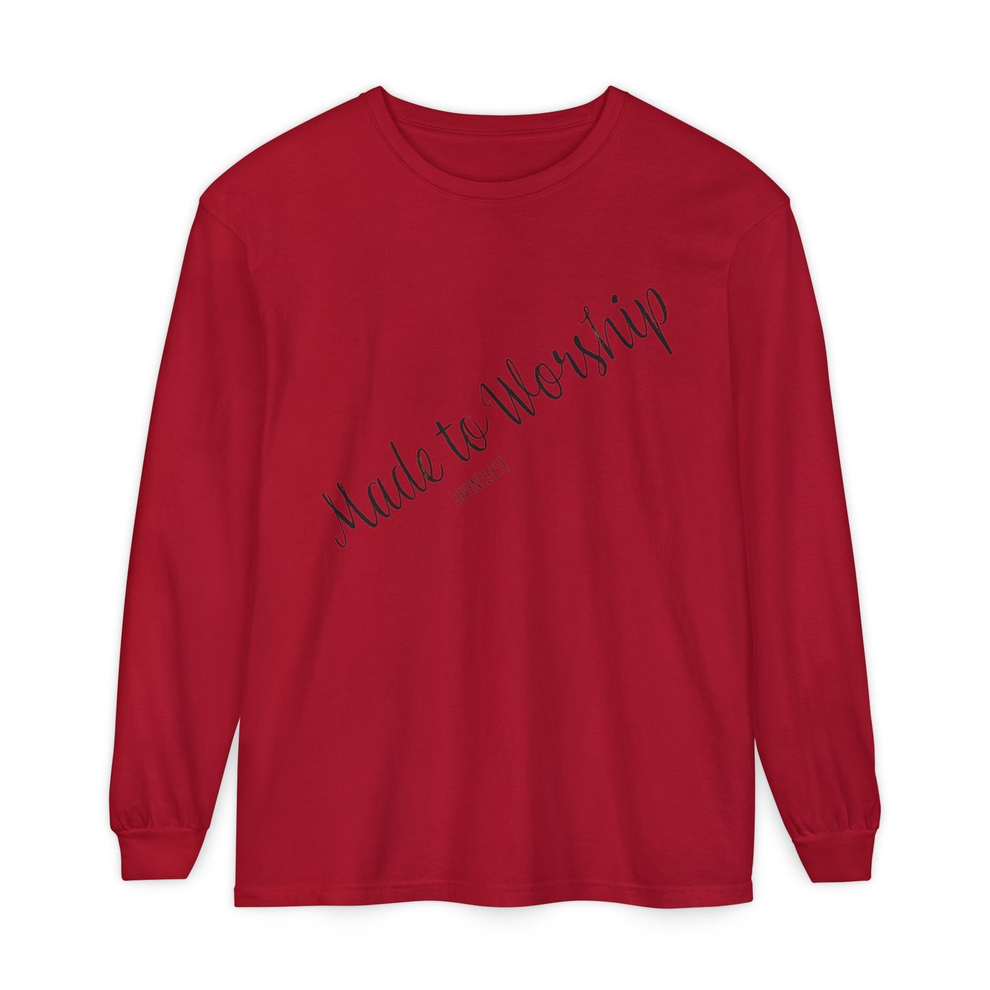 Made to Worship-Long Sleeve Tee - Comfort Colors
