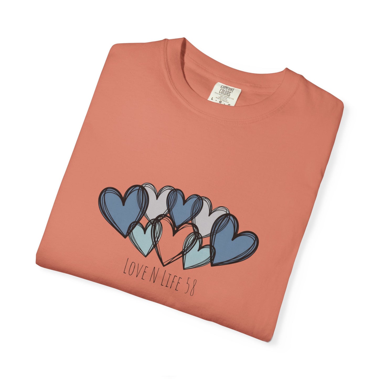 Hearts Love N Life 58 Tee - Comfort Colors