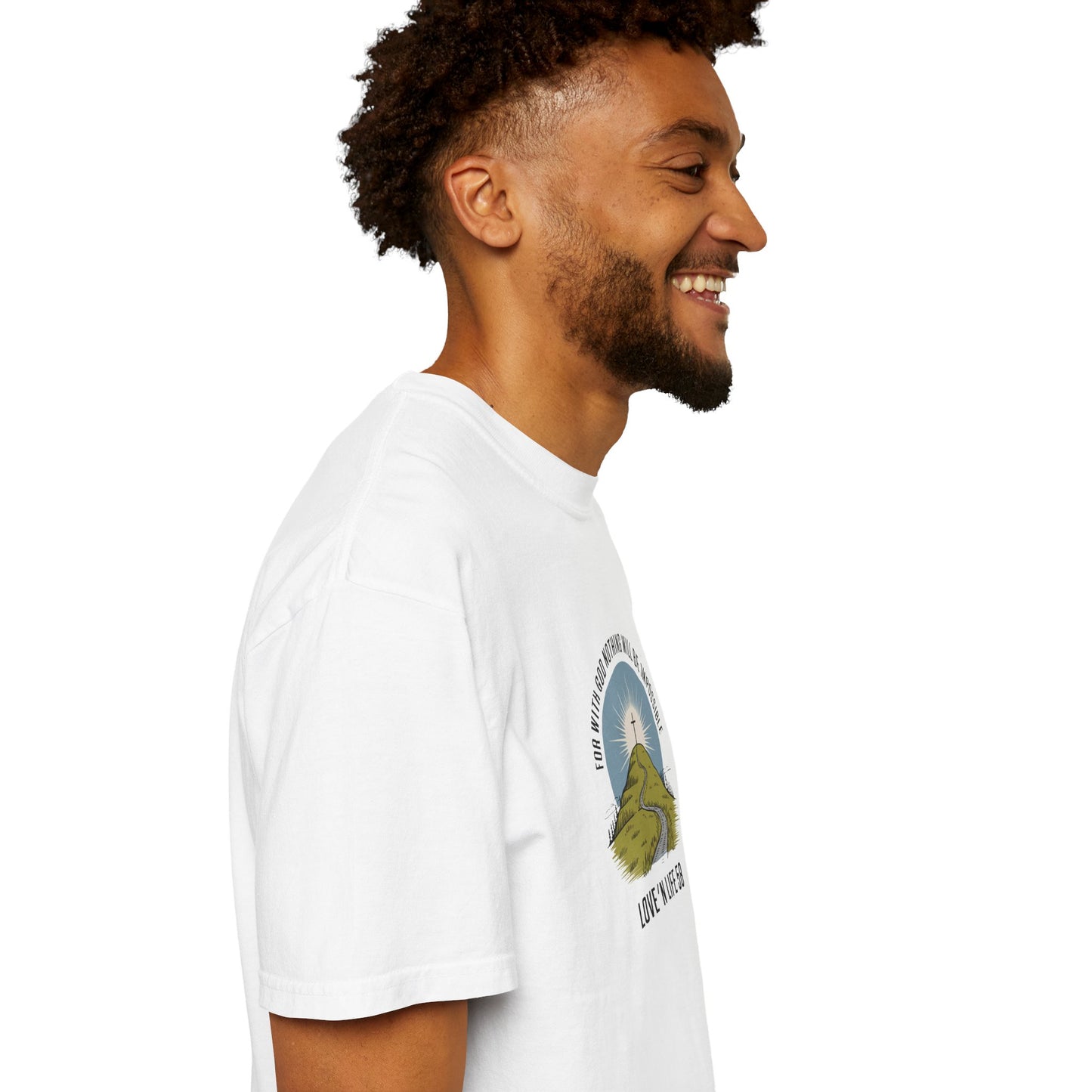 For With God Tee - Comfort Colors